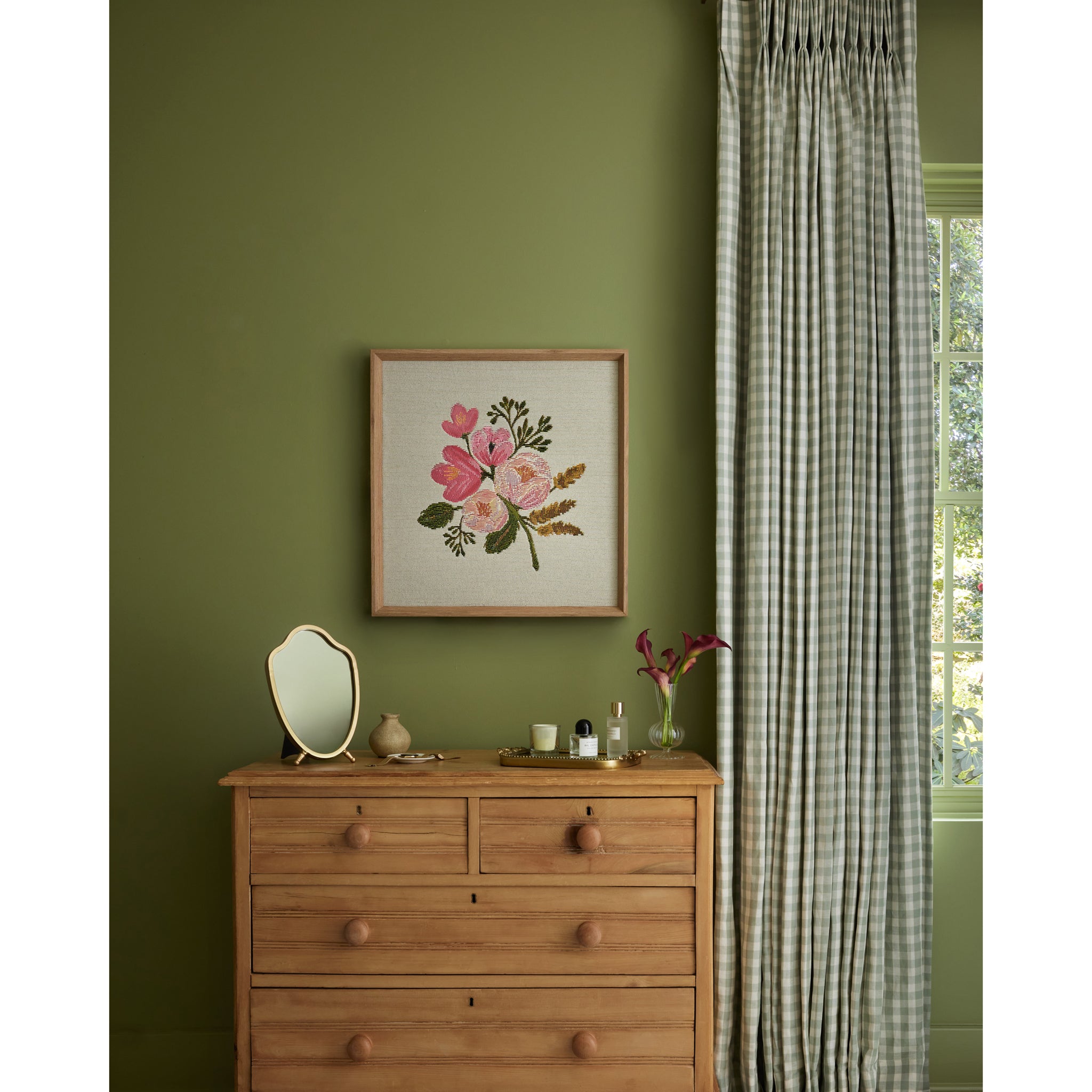 Rifle Paper Co. x Loloi Botanical Wall Art in Rose-Multi-2