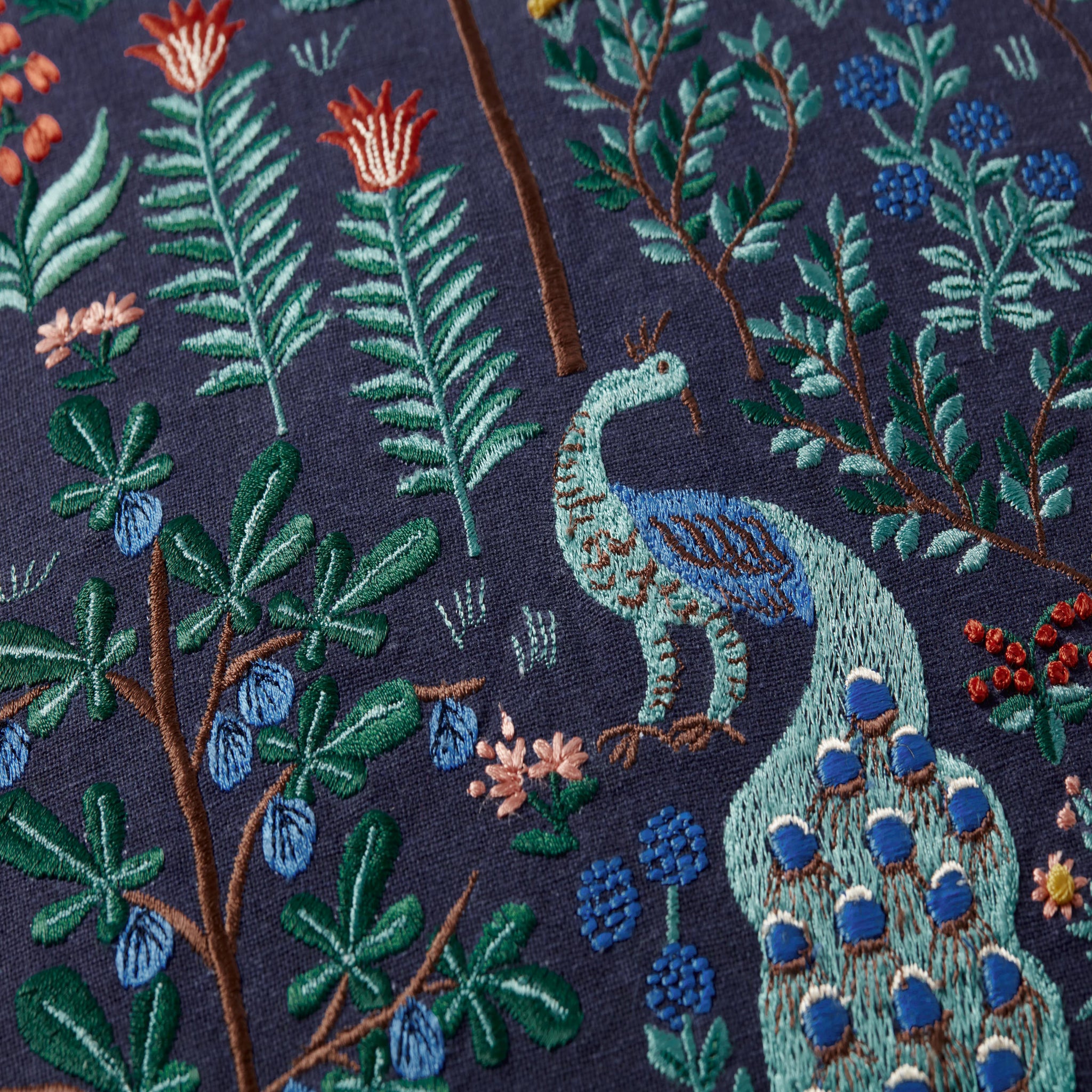 Rifle Paper Co. x Loloi Pillow in Navy-Multi-3