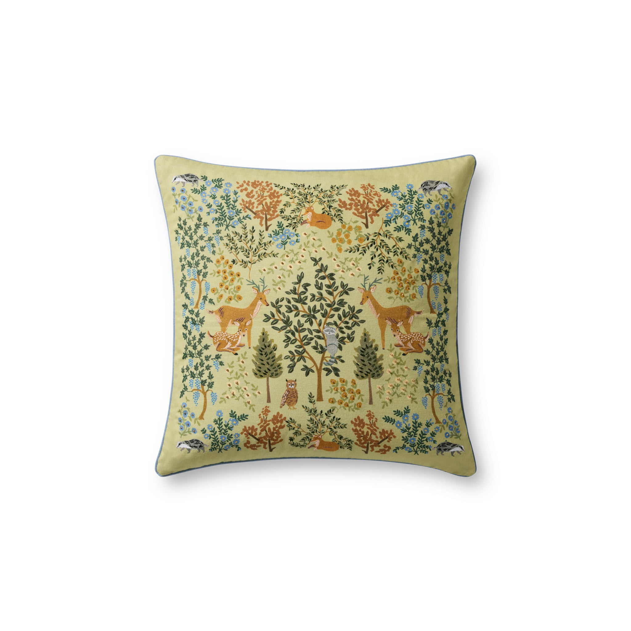 Rifle Paper Co. x Loloi Woodland Pillow in Multi-1