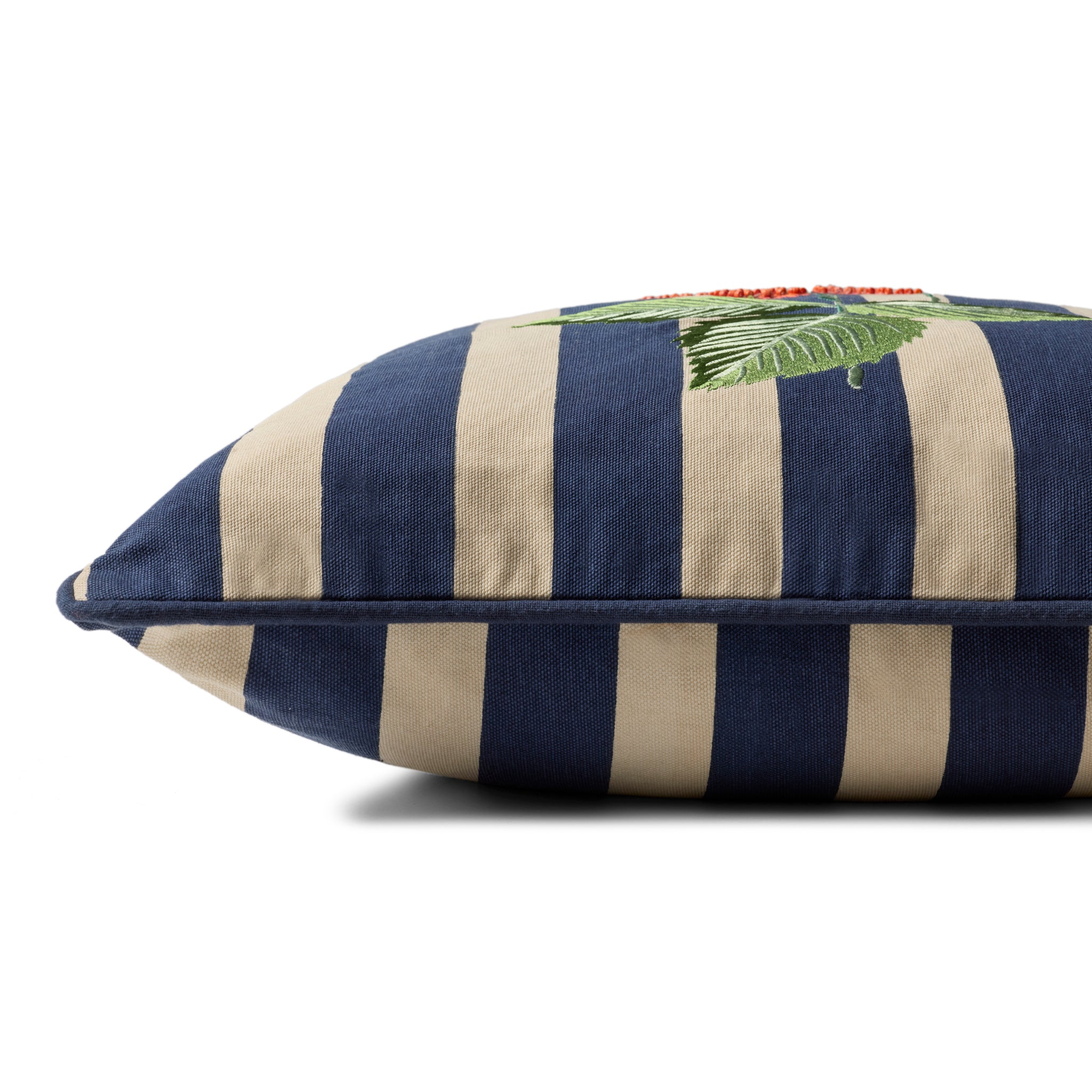 Rifle Paper Co. x Loloi Raspberries Pillow in Navy-Multi-2