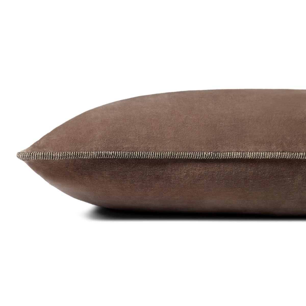 Chris Loves Julia x Loloi Liza Pillow in Mocha-3
