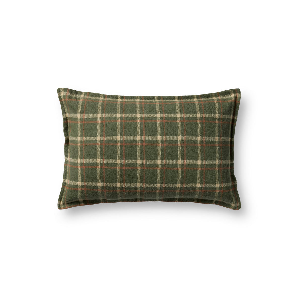 Chris Loves Julia x Loloi Vale Pillow in Green-Orange-1
