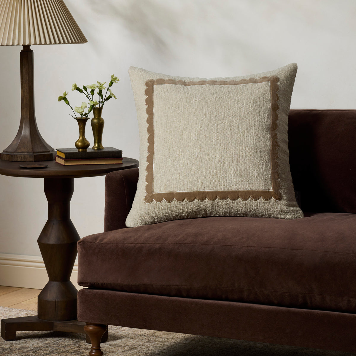 Chris Loves Julia x Loloi Lottie Pillow in Ivory-2