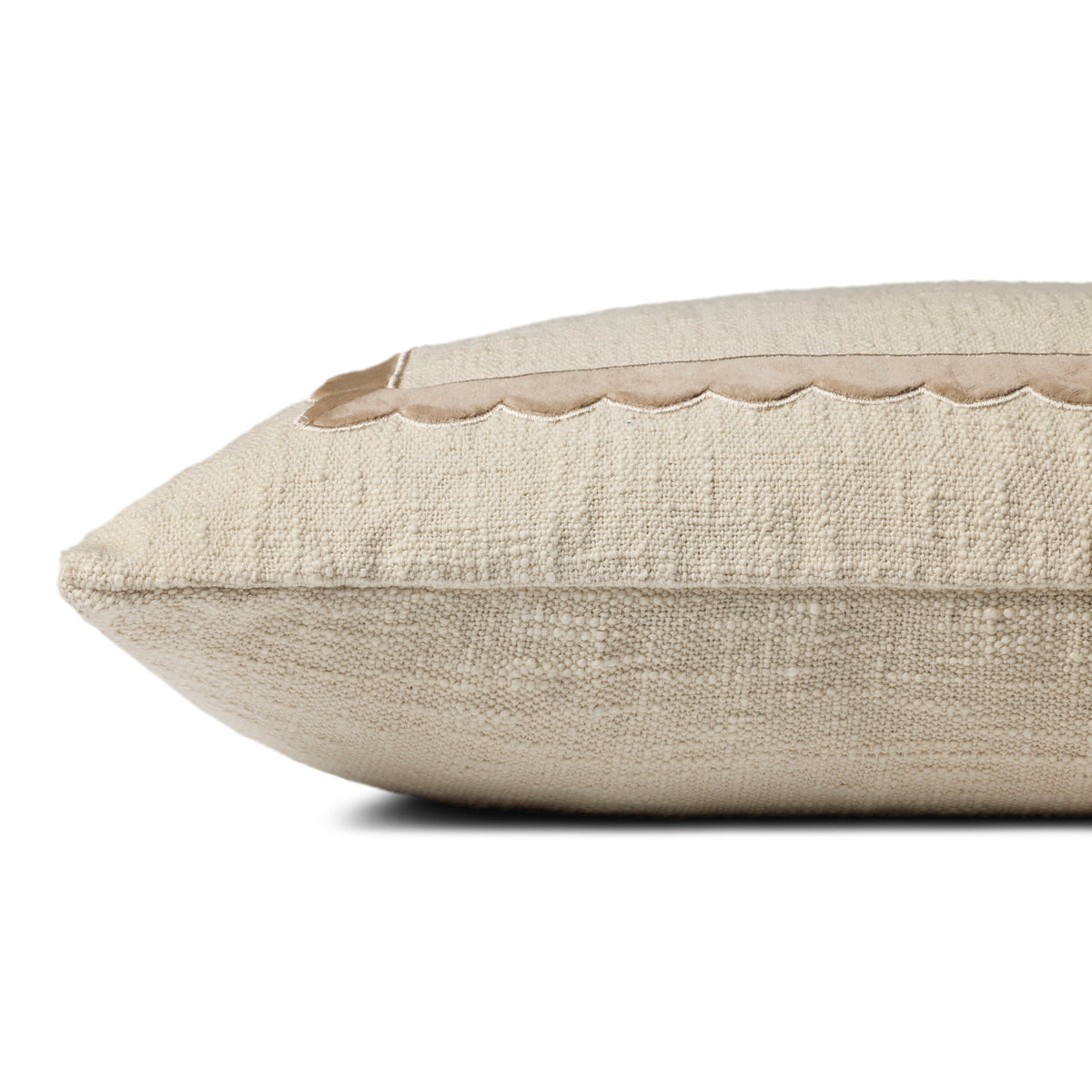 Chris Loves Julia x Loloi Lottie Pillow in Ivory-3