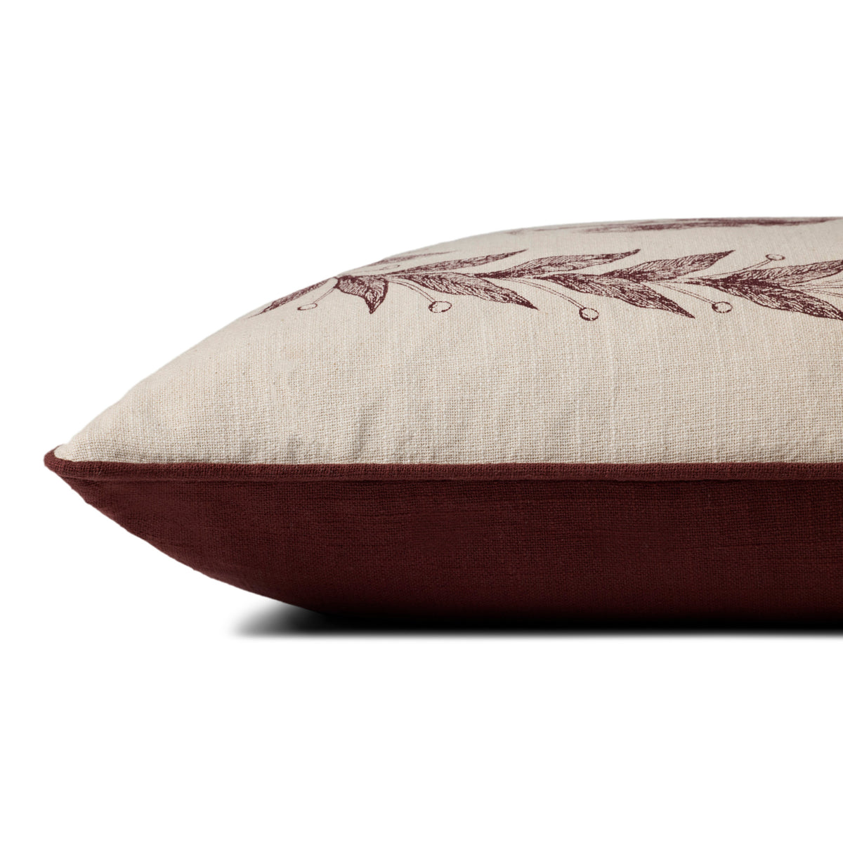 Chris Loves Julia x Loloi Emerson Pillow in Brick-3