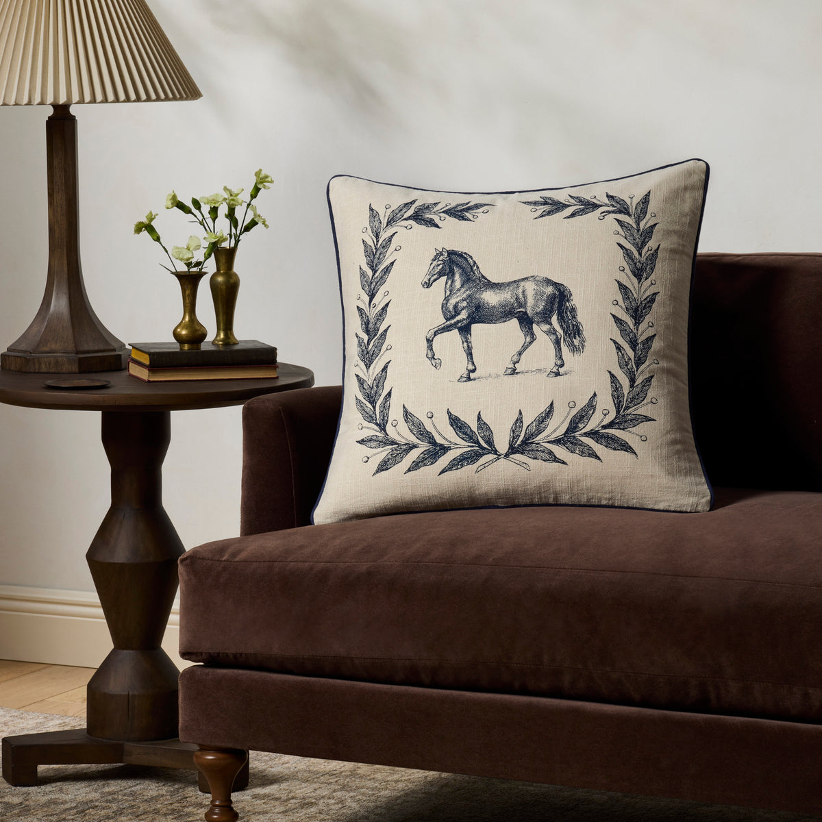 Chris Loves Julia x Loloi Emerson Pillow in Navy-2