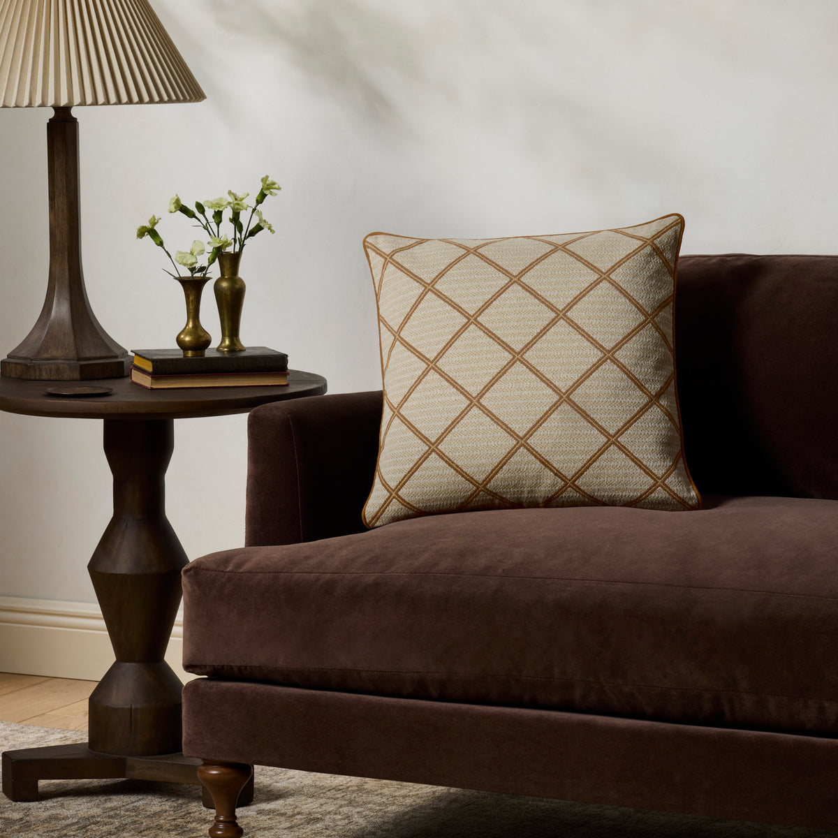Chris Loves Julia x Loloi Sally Pillow in Natural-2