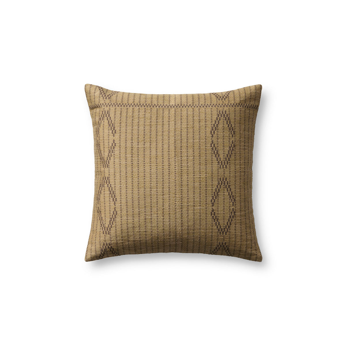 Amber Lewis x Loloi Belleau Pillow in Natural/Brown-1