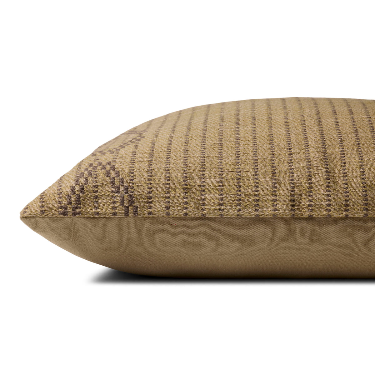 Amber Lewis x Loloi Belleau Pillow in Natural/Brown-3