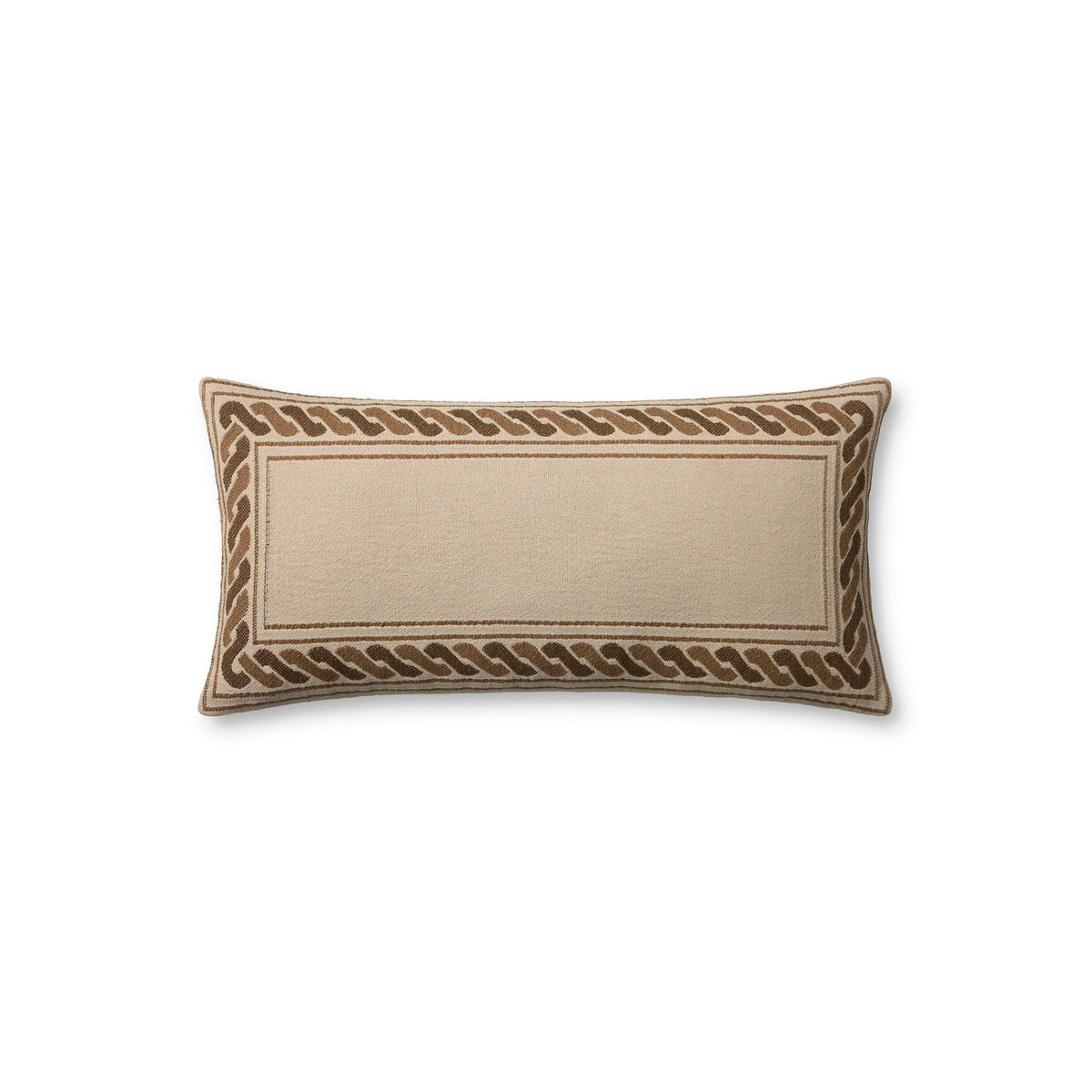 Jeremiah Brent x Loloi Sevres Pillow in Natural/Brown-1