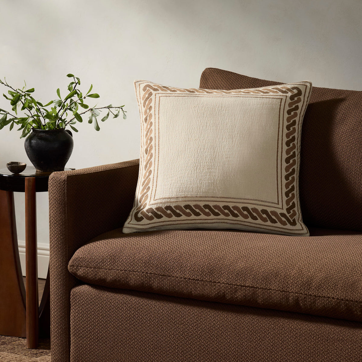 Jeremiah Brent x Loloi Sevres Pillow in Natural-2