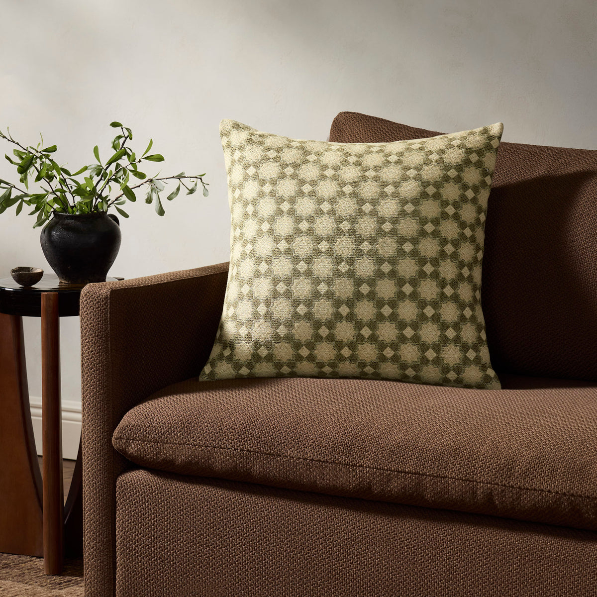 Jeremiah Brent x Loloi Parlor Pillow in Green/Yellow-2