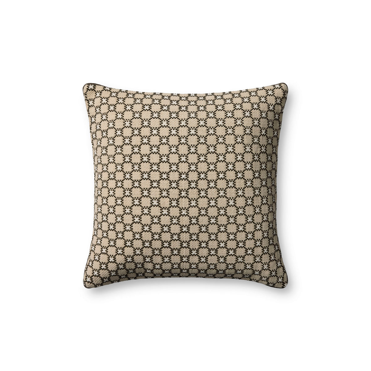 Jeremiah Brent x Loloi Alberti Pillow in Natural/Black-1