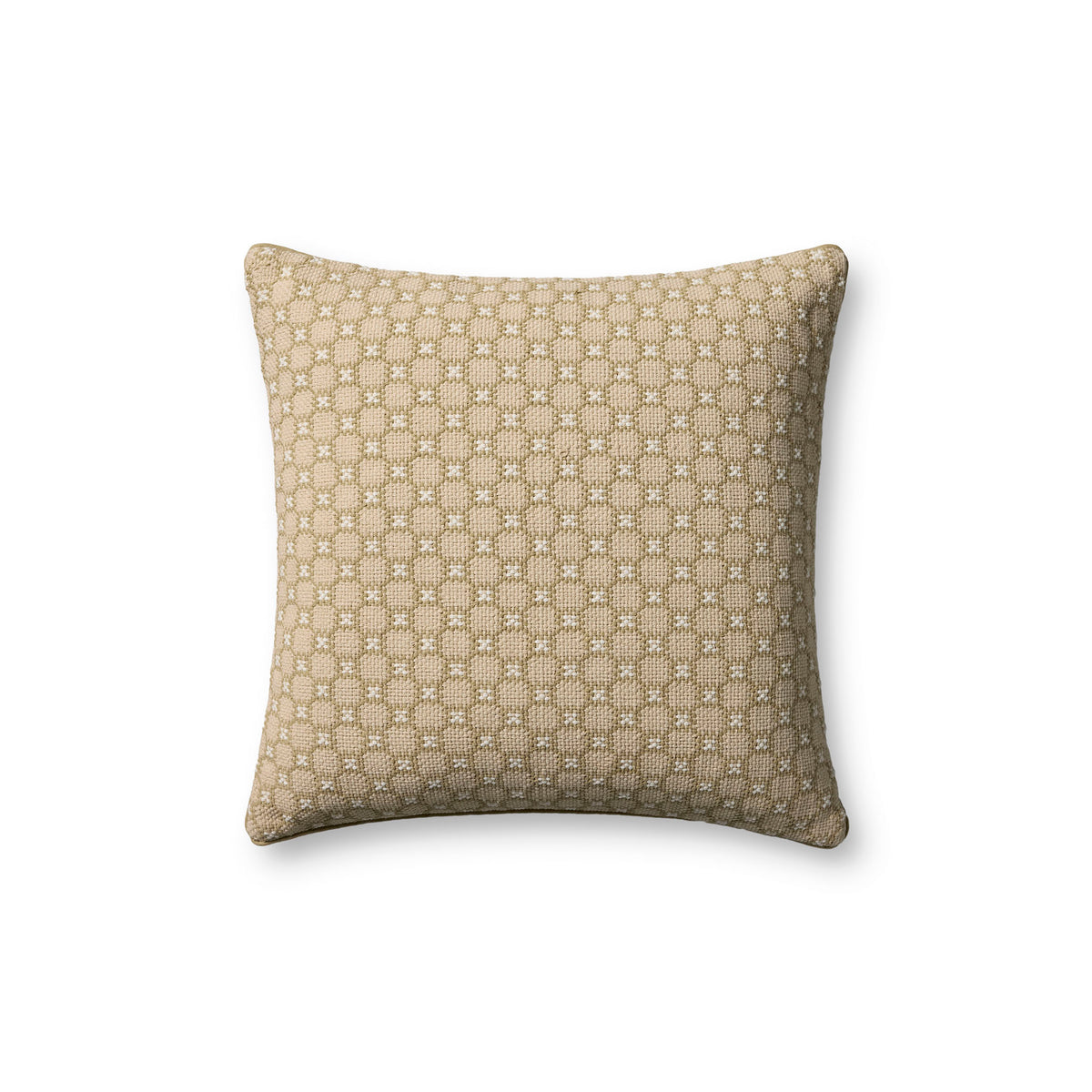 Jeremiah Brent x Loloi Alberti Pillow in Natural/Sage-1