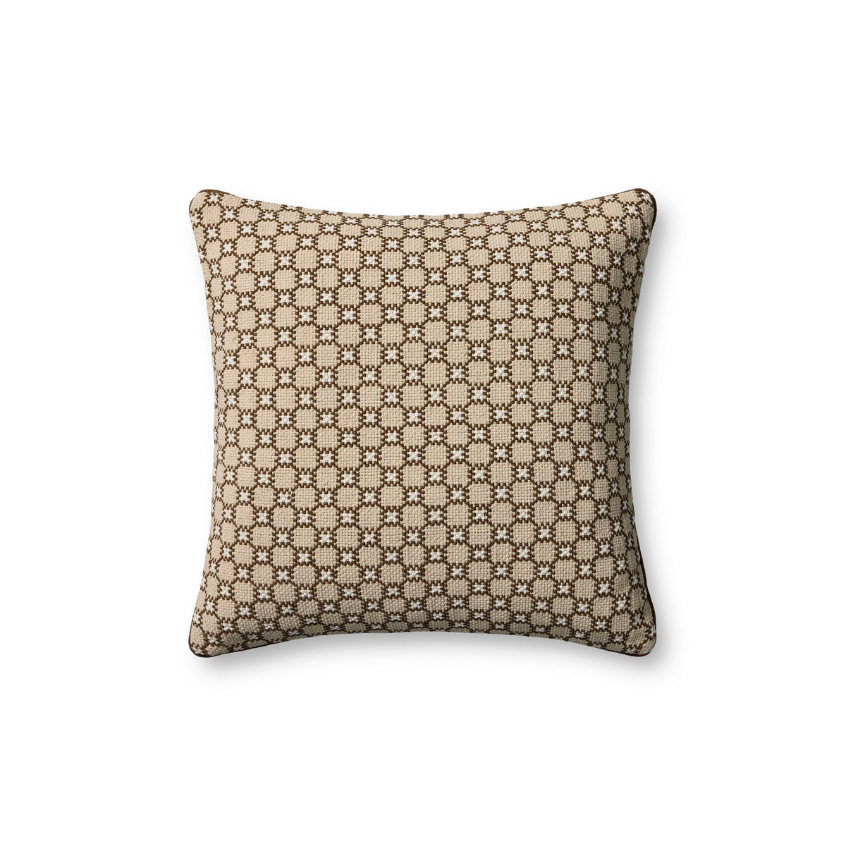 Jeremiah Brent x Loloi Alberti Pillow in Natural/Brown-1