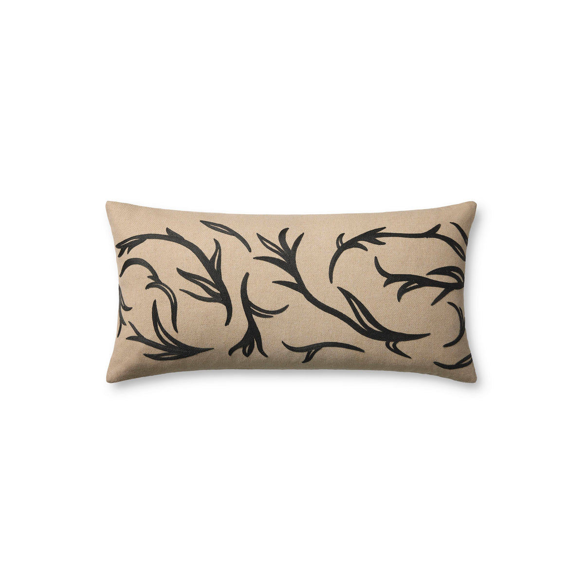 Jeremiah Brent x Loloi Cluny Pillow in Natural/Black-1