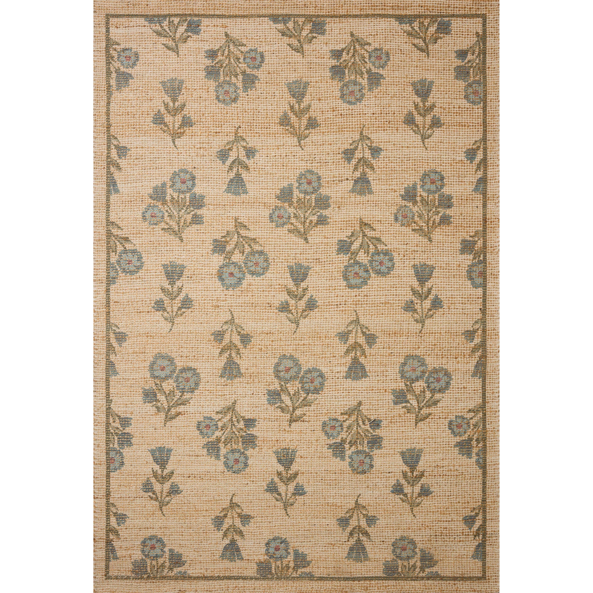 Chris Loves Julia x Loloi Rue Rug in Moss/Blue – Maison Roseaux