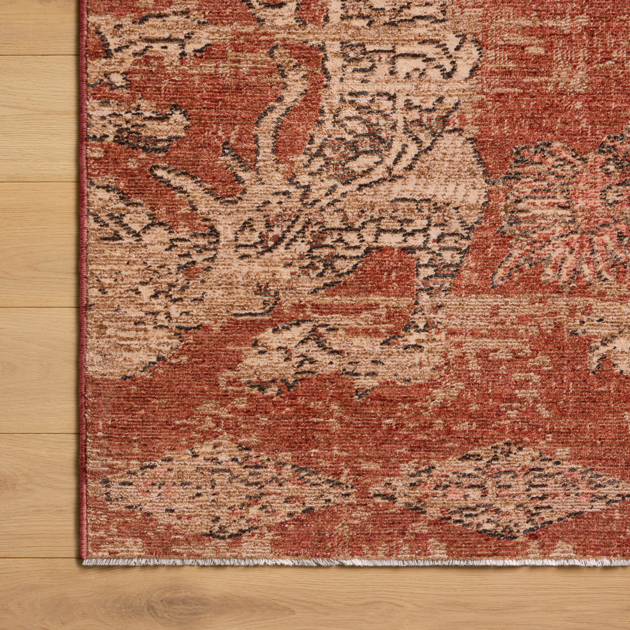 Winchester Rug in Brick/Beige-5