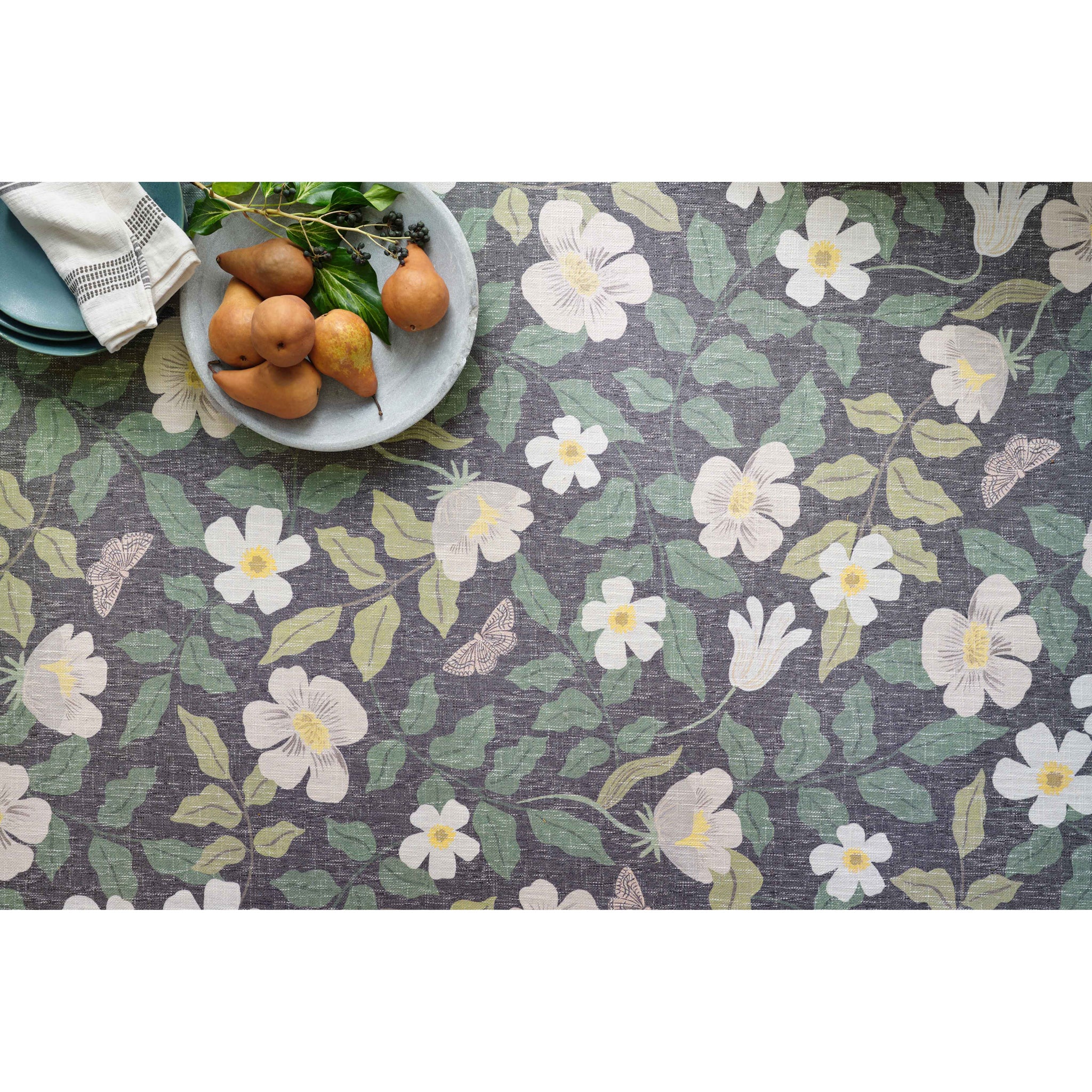 Rifle Paper Co. x Loloi Cotswolds Rug in Charcoal-3