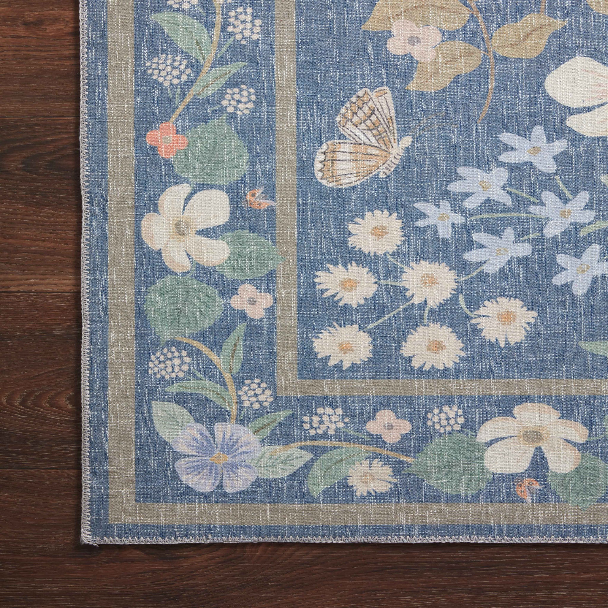 Rifle Paper Co. x Loloi Cotswolds Rug in Indigo-4