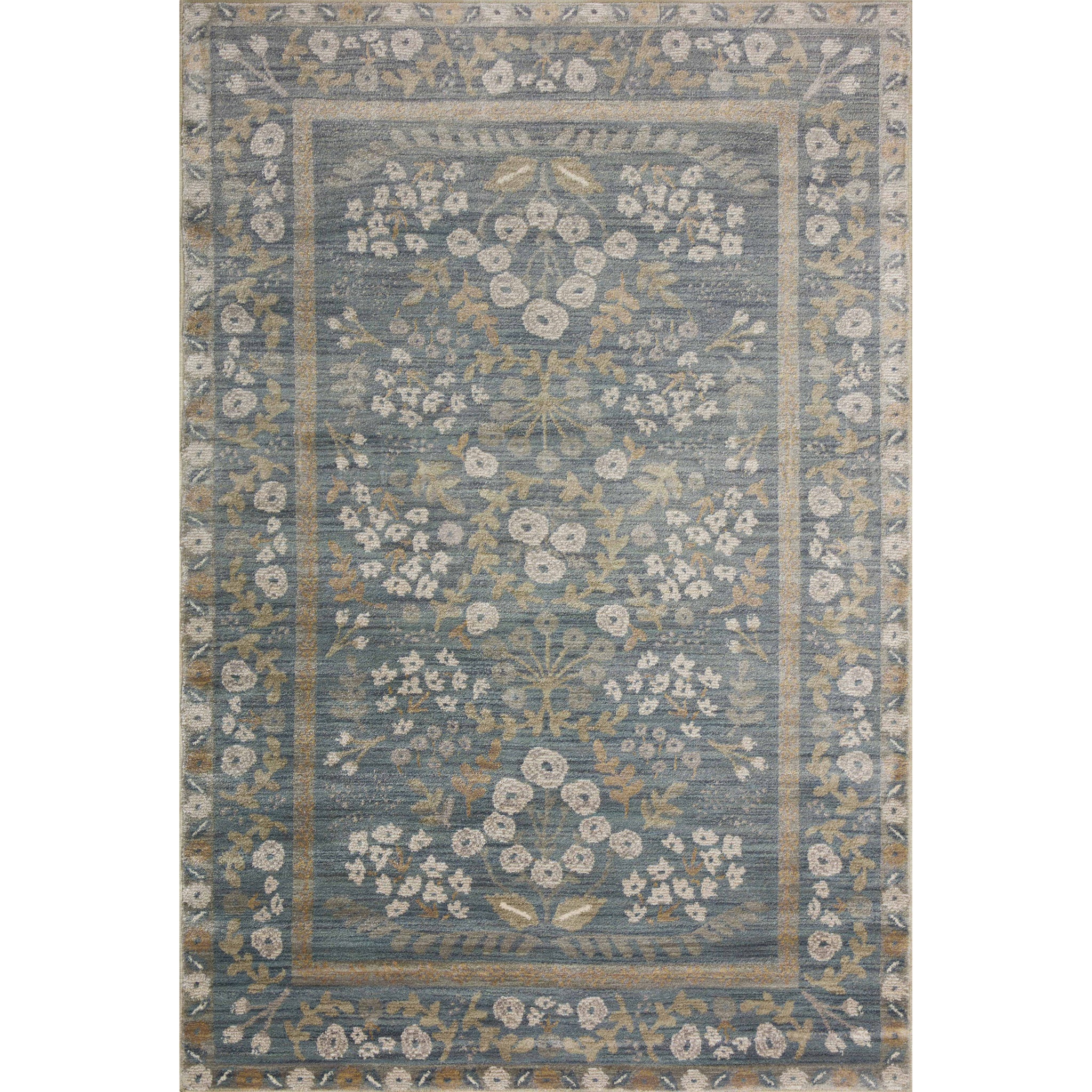 Rifle Paper Co. x Loloi Fiore Rug in Slate-Sage-1