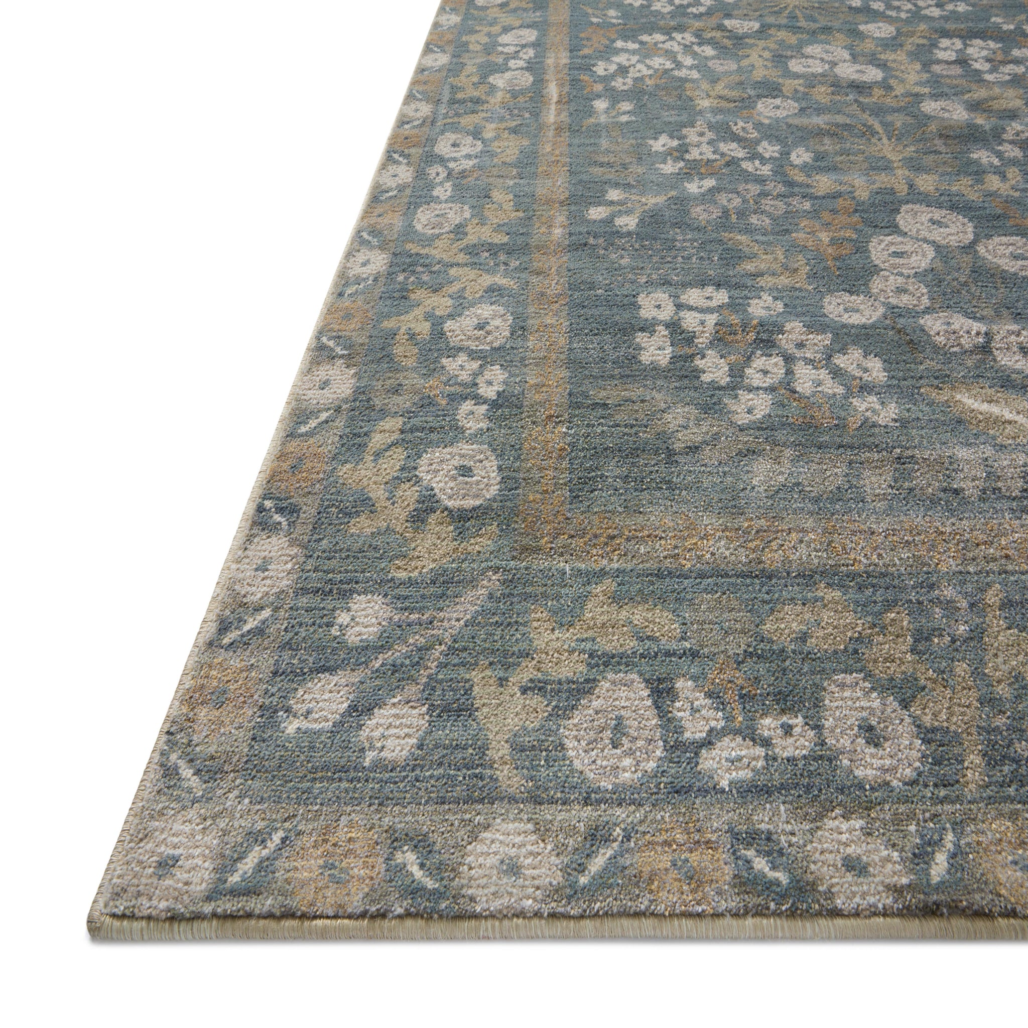 Rifle Paper Co. x Loloi Fiore Rug in Slate-Sage-2
