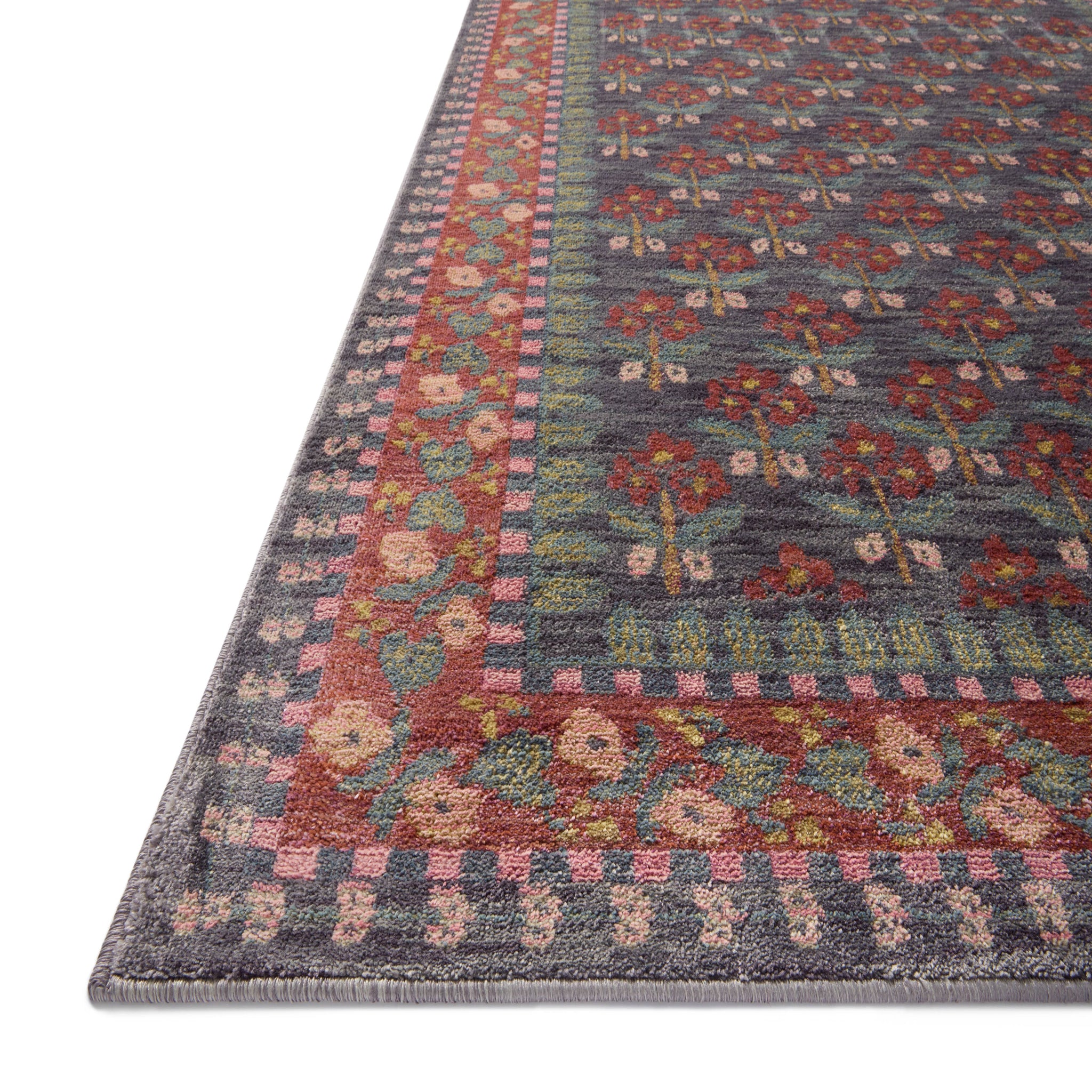 Rifle Paper Co. x Loloi Fiore Rug in Navy-2
