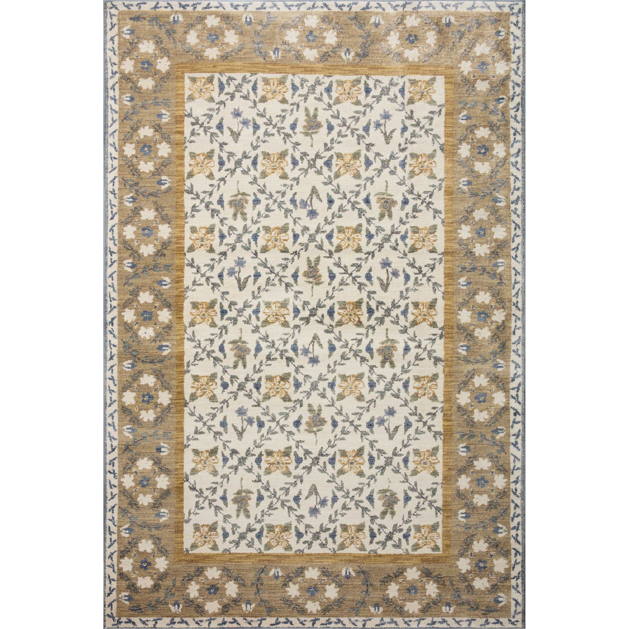 Rifle Paper Co. x Loloi Fiore Rug in Gold-1