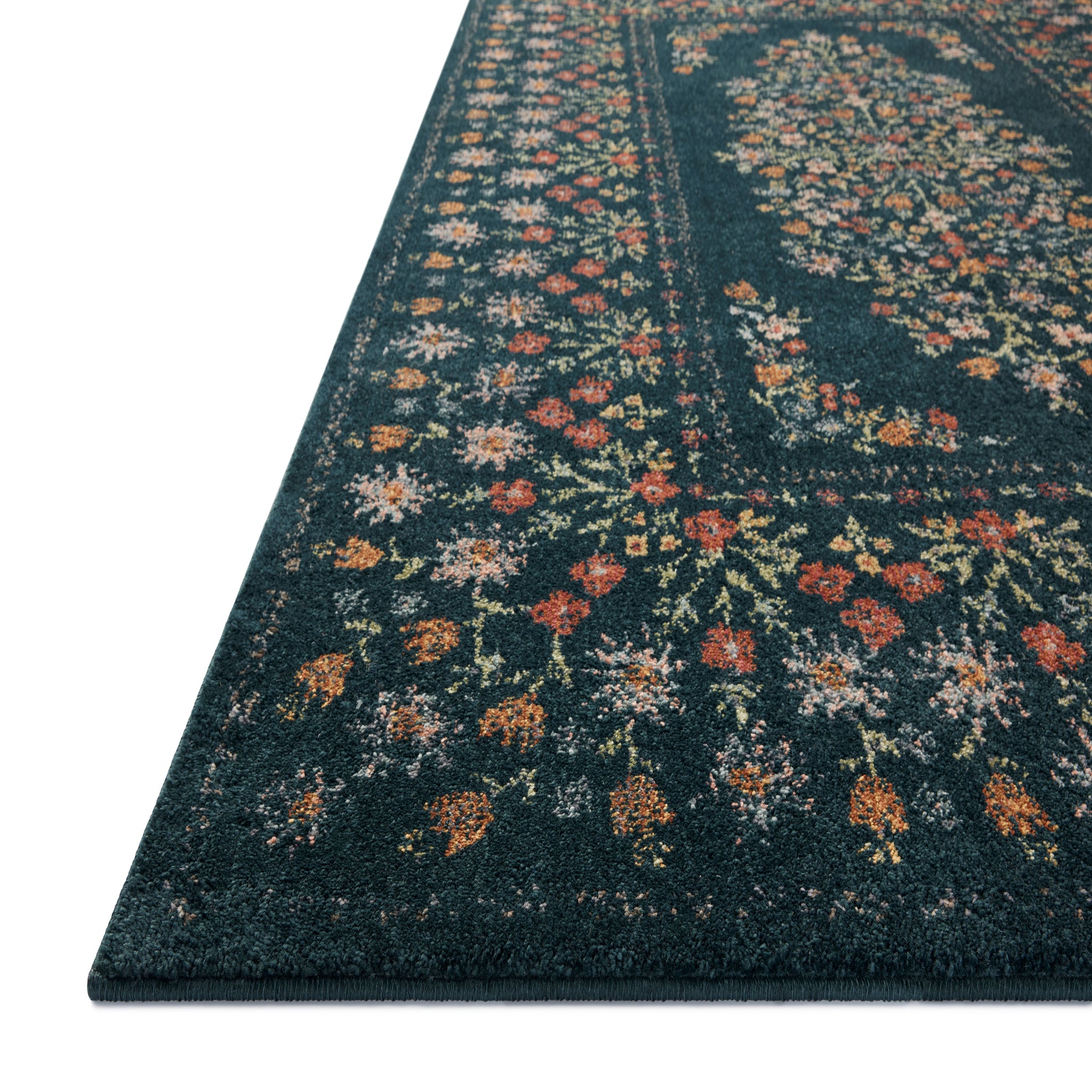 Rifle Paper Co. x Loloi Laurel Rug in Navy Blue-2