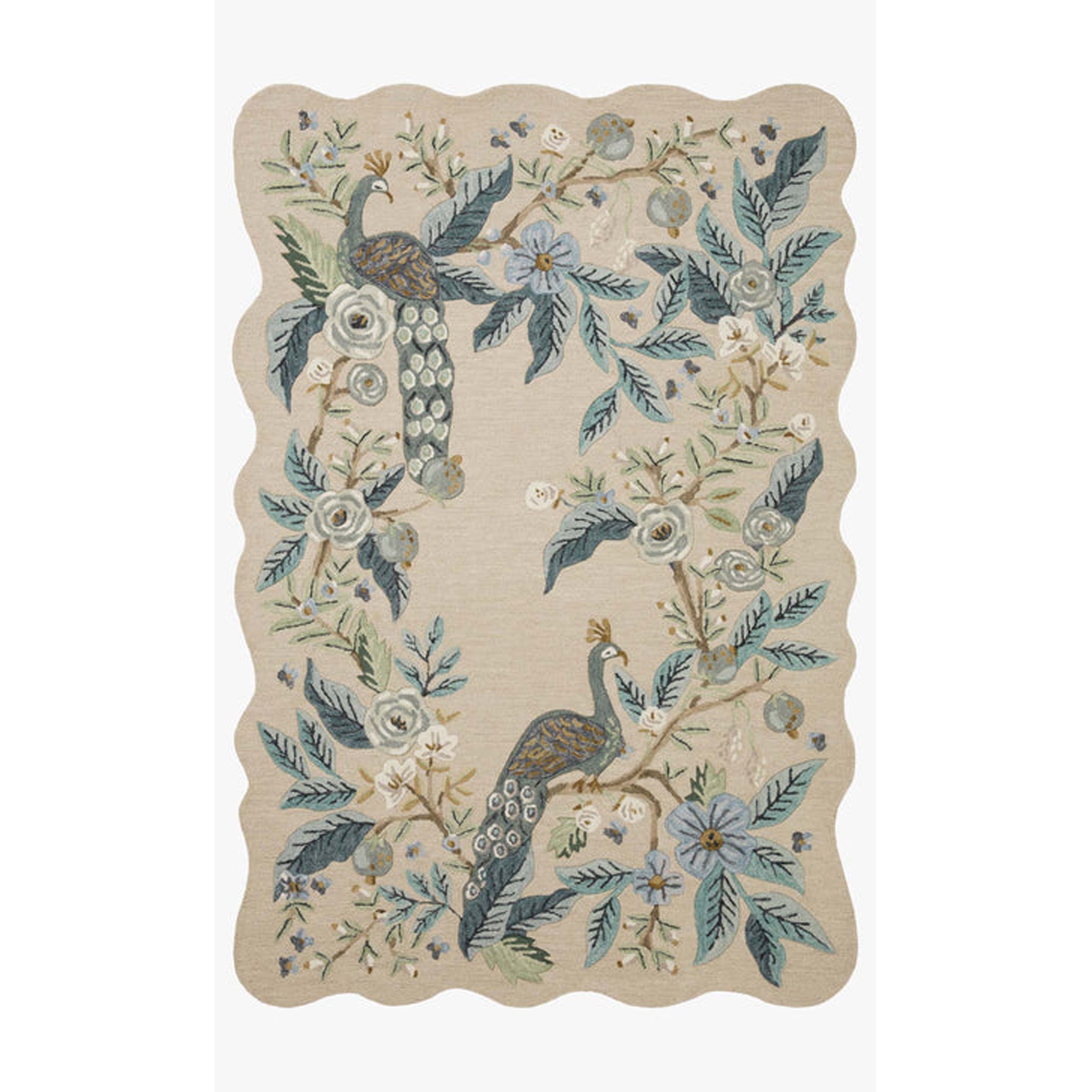 Rifle Paper Co. x Loloi Silhouette Rug in Blue-1
