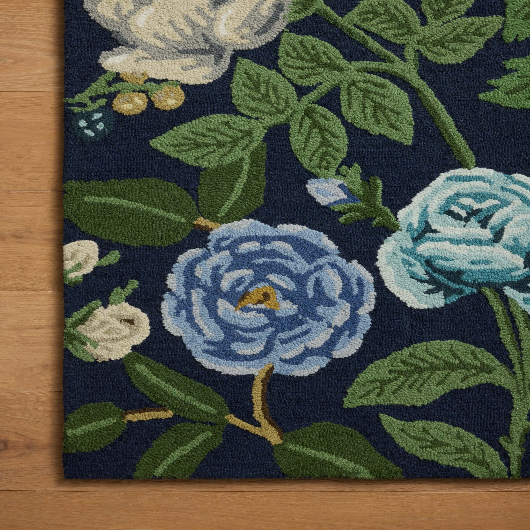 Rifle Paper Co. x Loloi Highgrove Rug in Navy-4