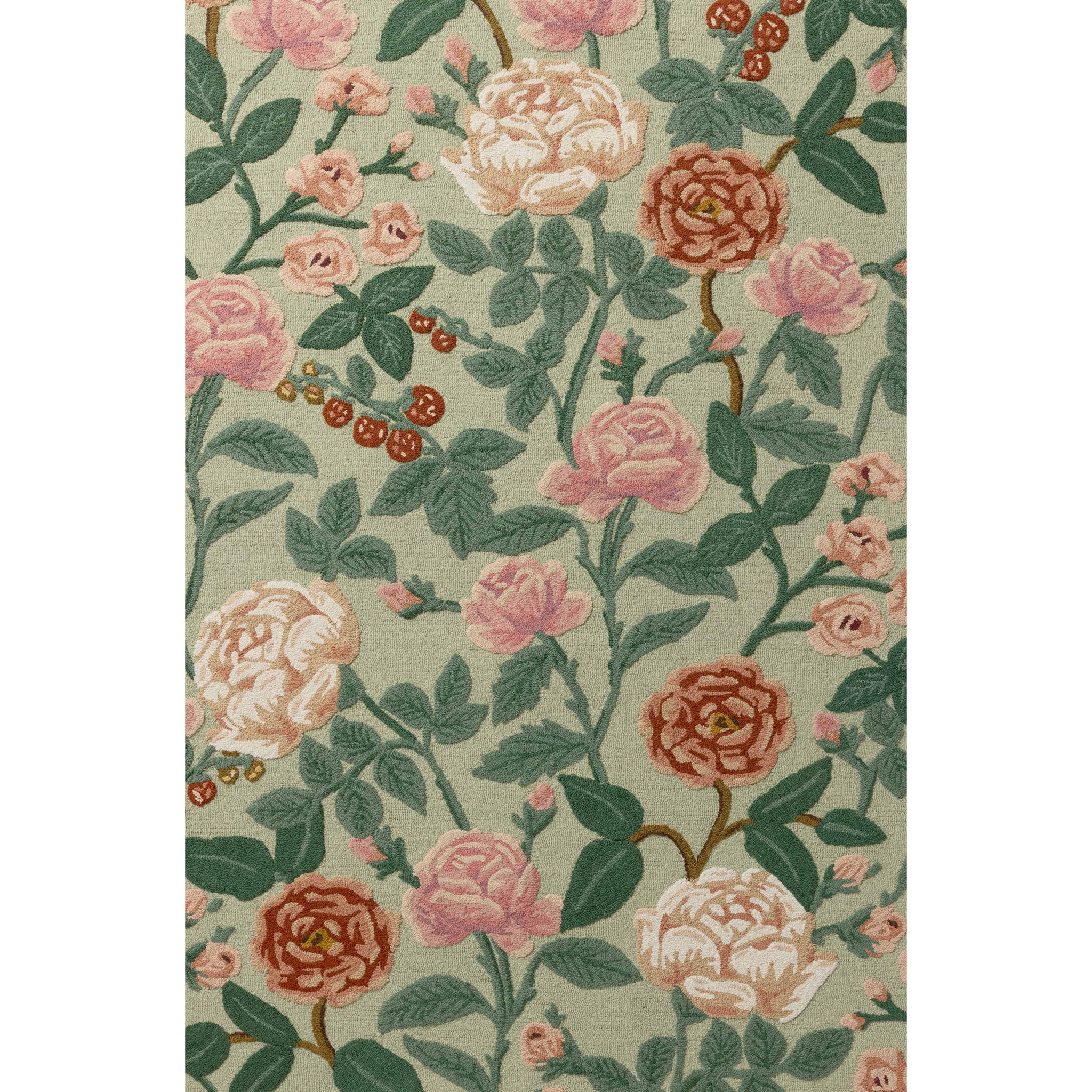 Rifle Paper Co. x Loloi Highgrove Rug in Mint-1