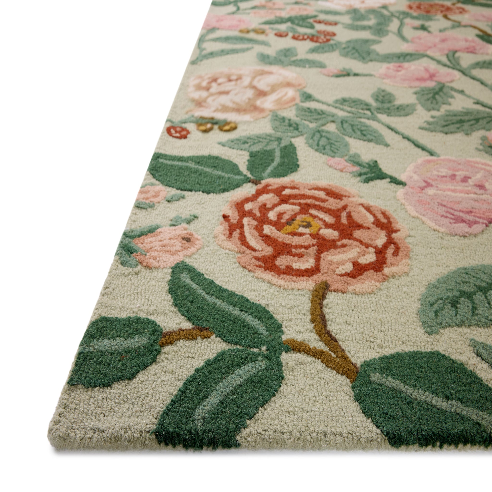 Rifle Paper Co. x Loloi Highgrove Rug in Mint-6