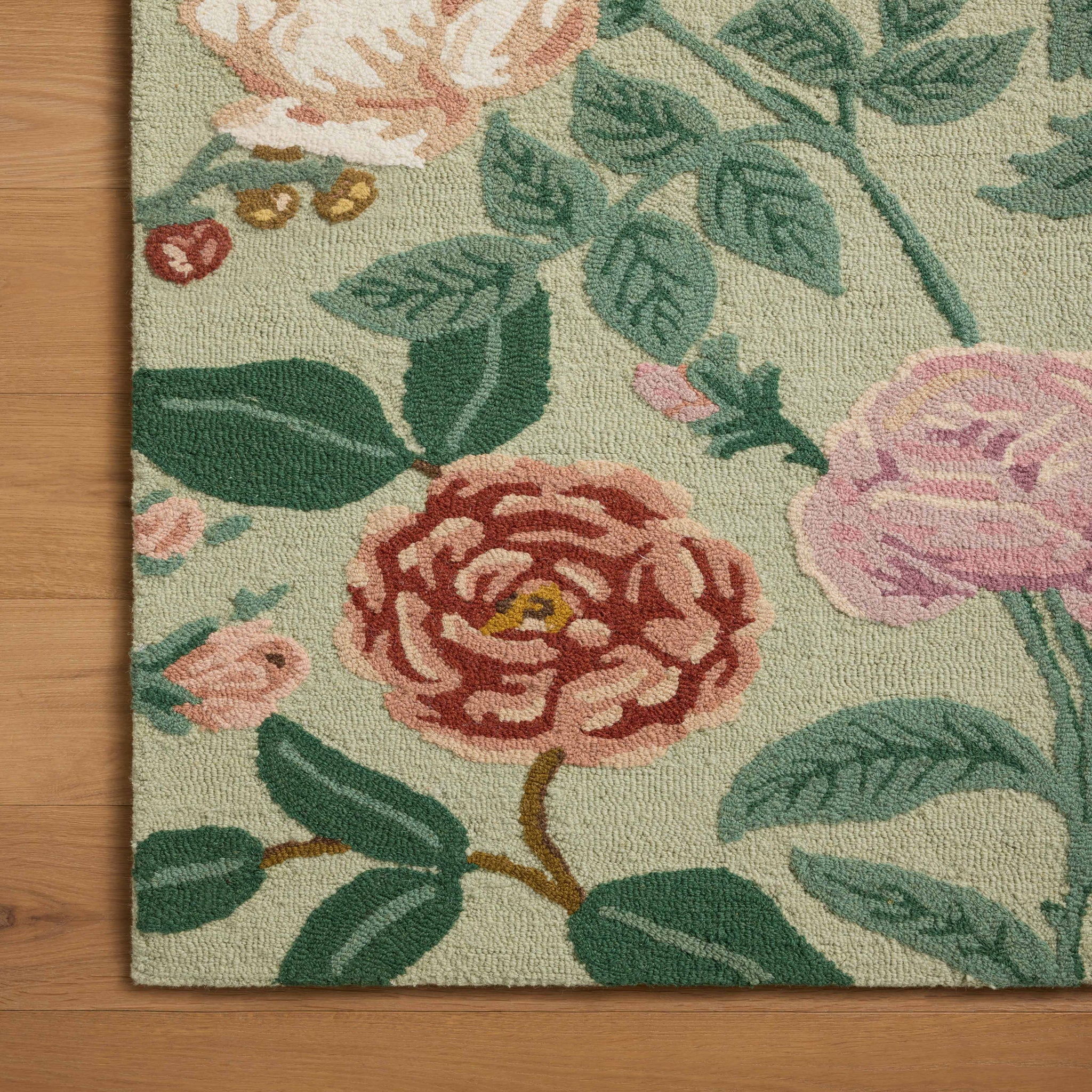 Rifle Paper Co. x Loloi Highgrove Rug in Mint-8
