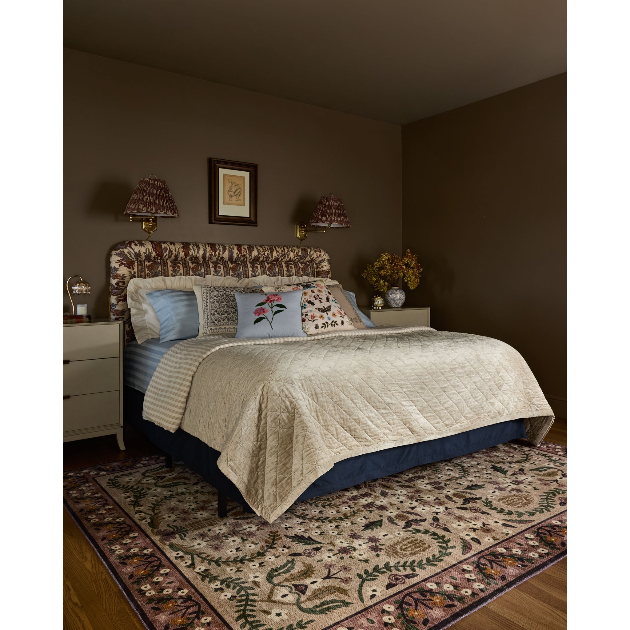 Rifle Paper Co. x Loloi Canopy Rug in Aubergine-2