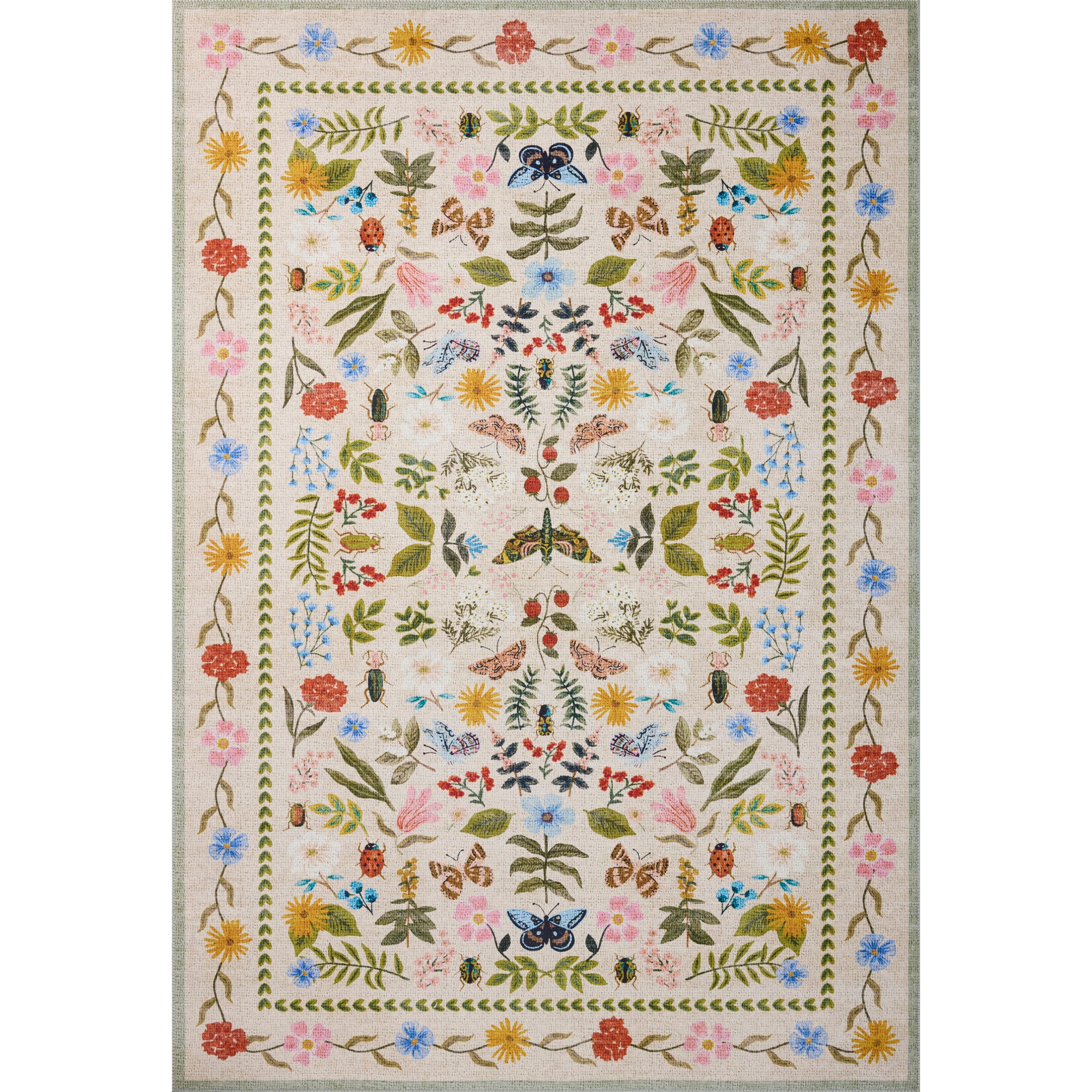 Rifle Paper Co. x Loloi Canopy Rug in Ivory-1
