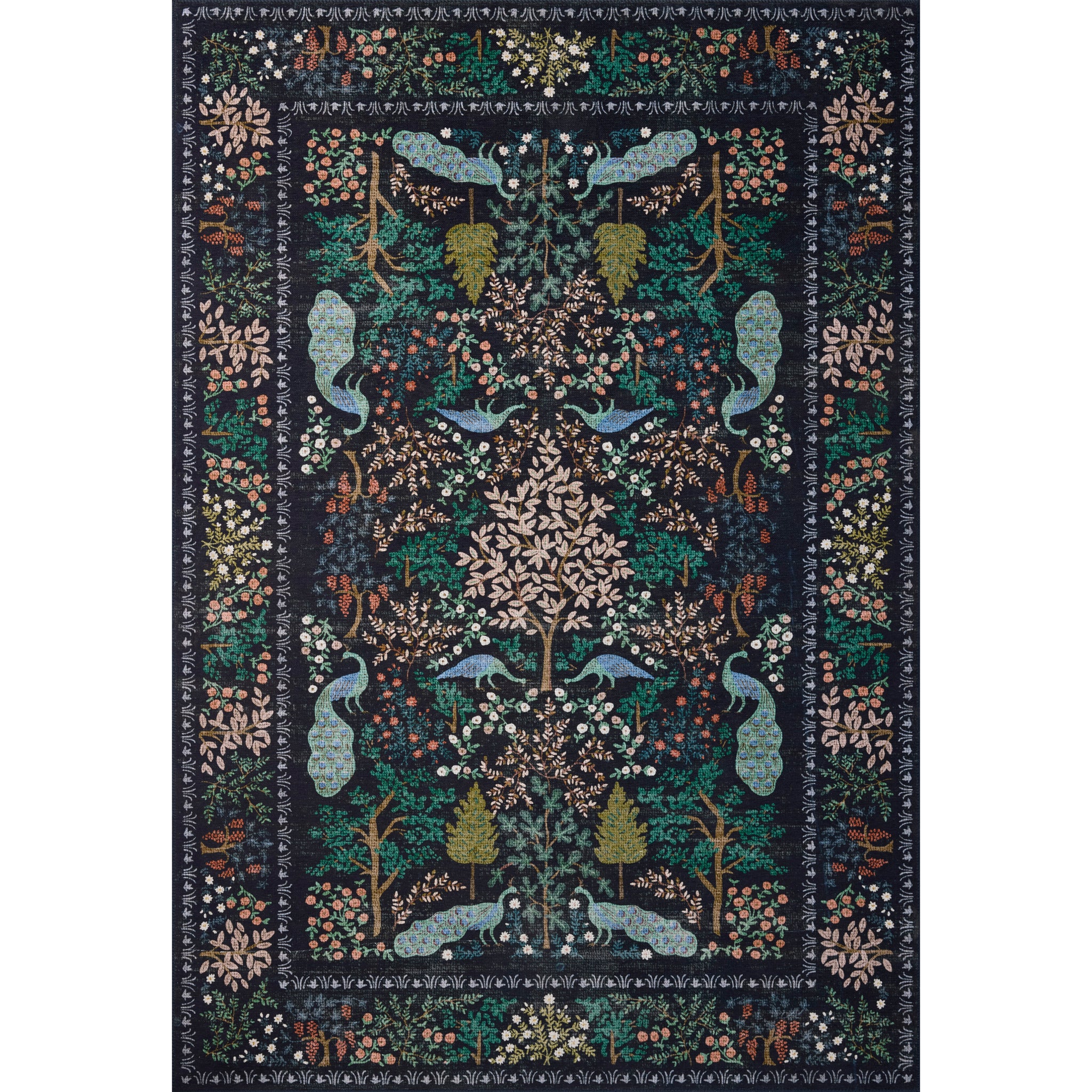 Rifle Paper Co. x Loloi Canopy Rug in Charcoal-1