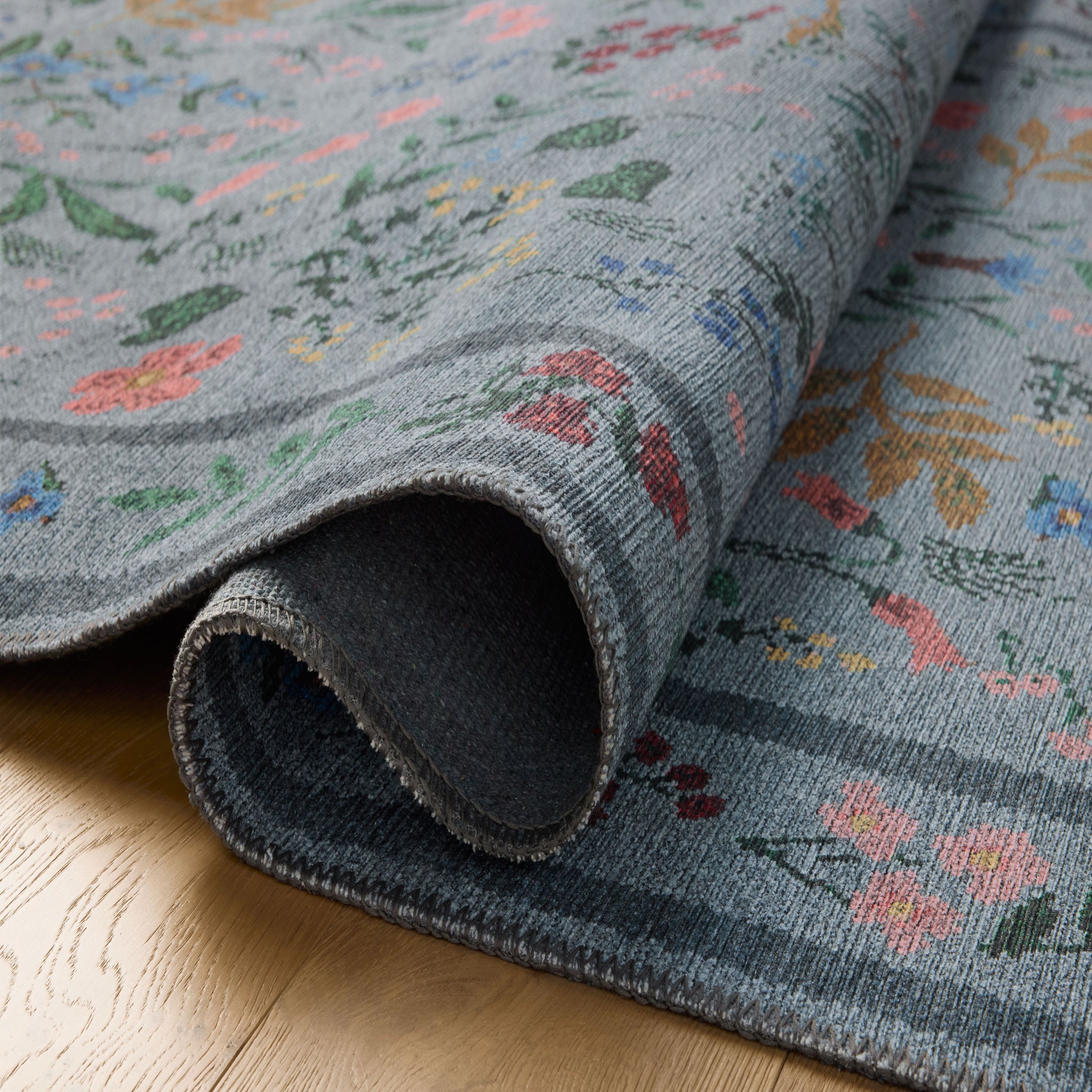 Rifle Paper Co. x Loloi Wildwood Rug in Blue-3