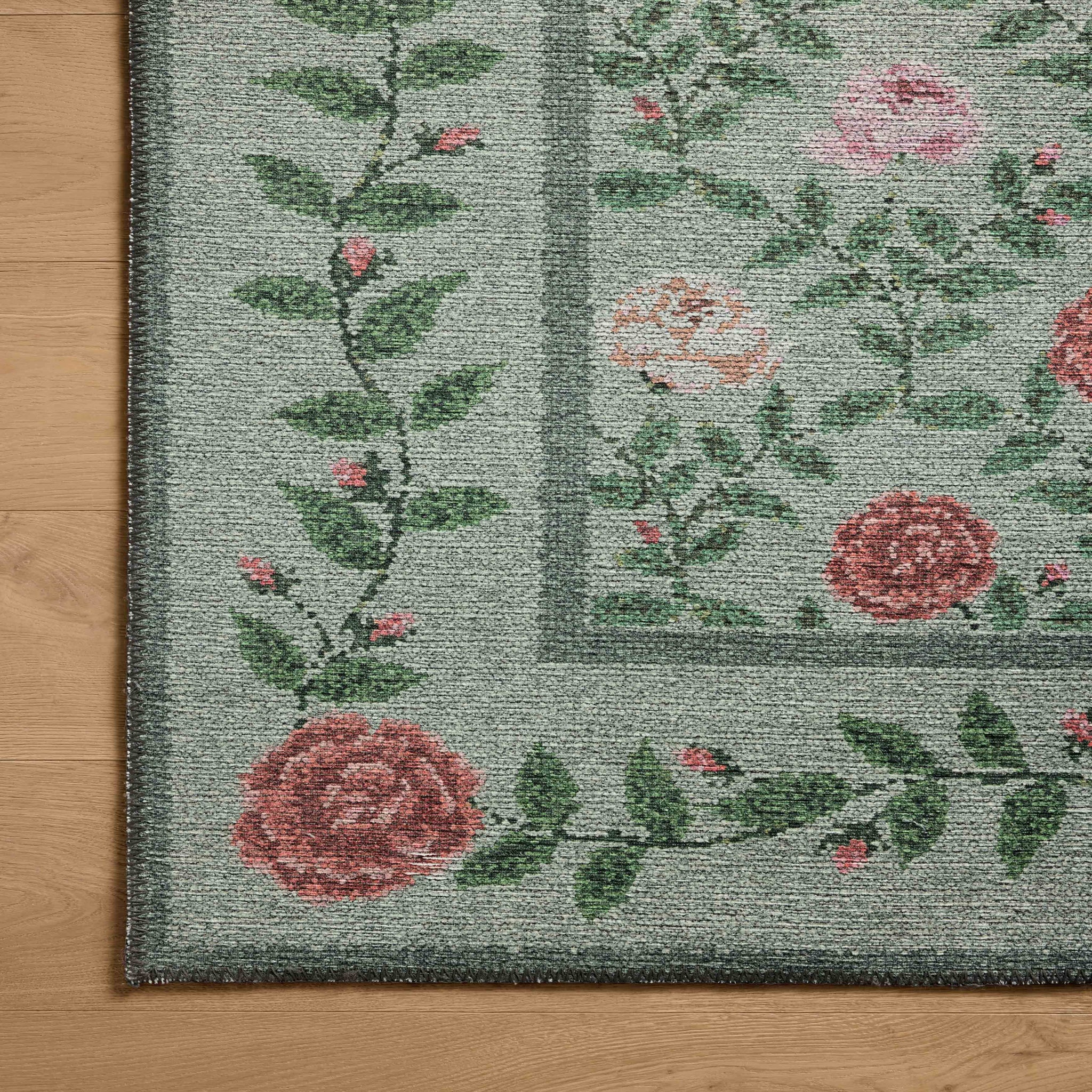 Rifle Paper Co. x Loloi Wildwood Rug in Green-4