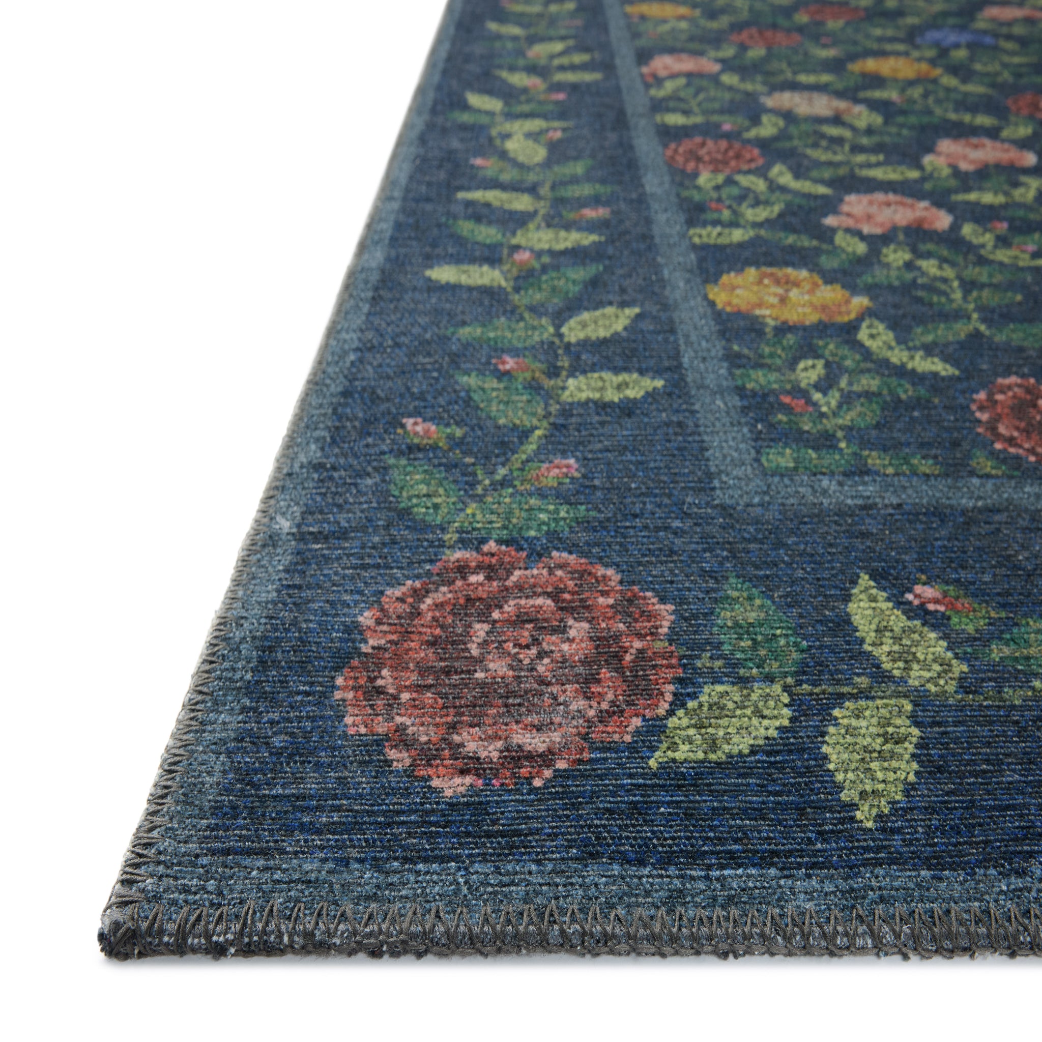 Rifle Paper Co. x Loloi Wildwood Rug in Navy-2