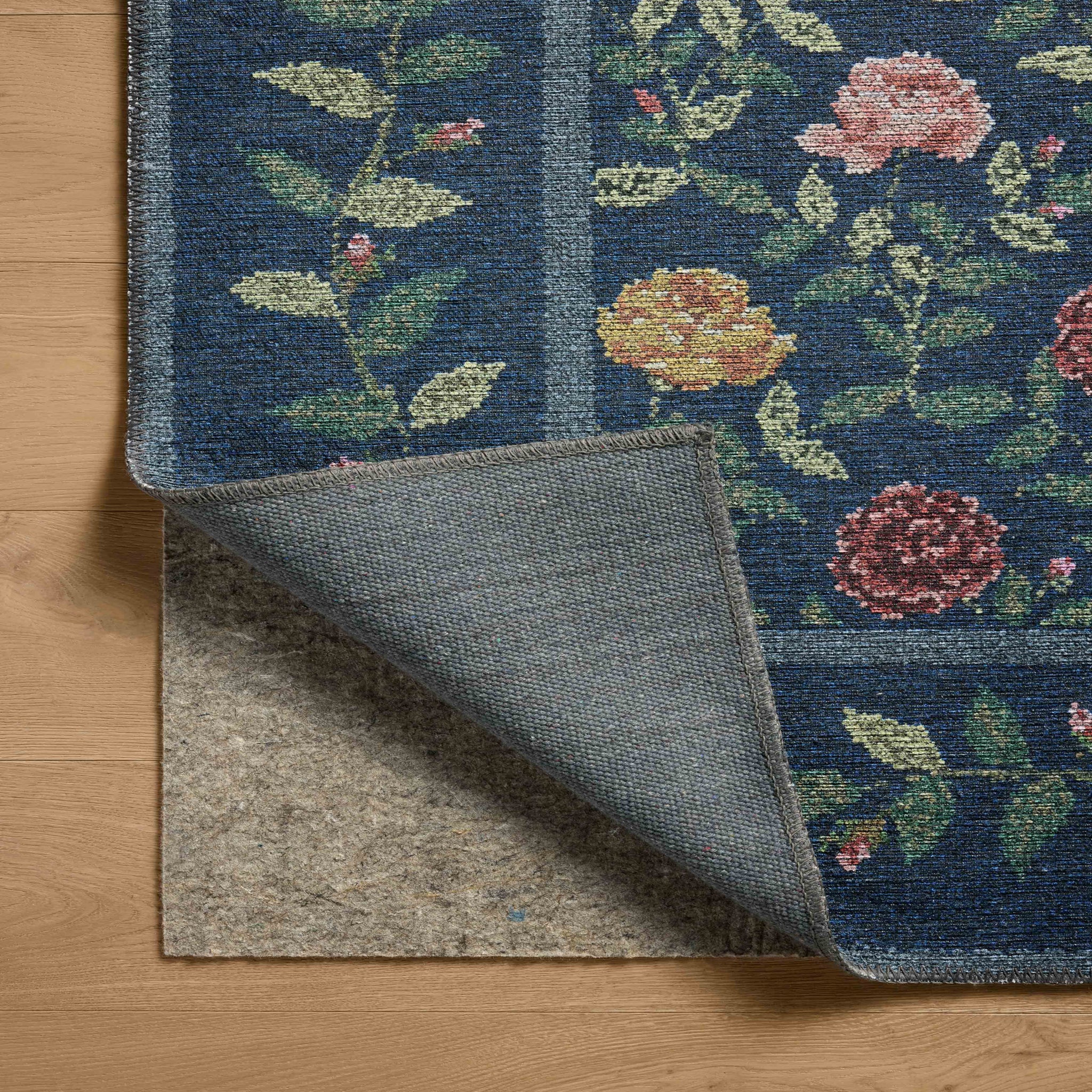 Rifle Paper Co. x Loloi Wildwood Rug in Navy-5