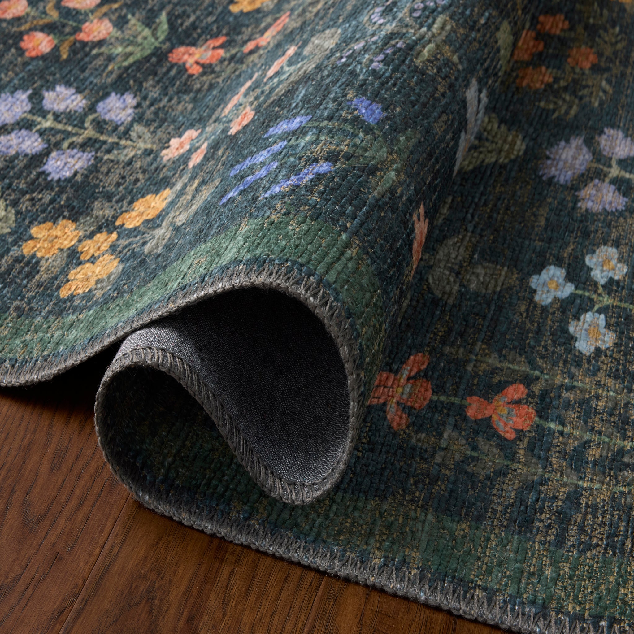 Rifle Paper Co. x Loloi Edinburgh Rug in Navy-Multi-3
