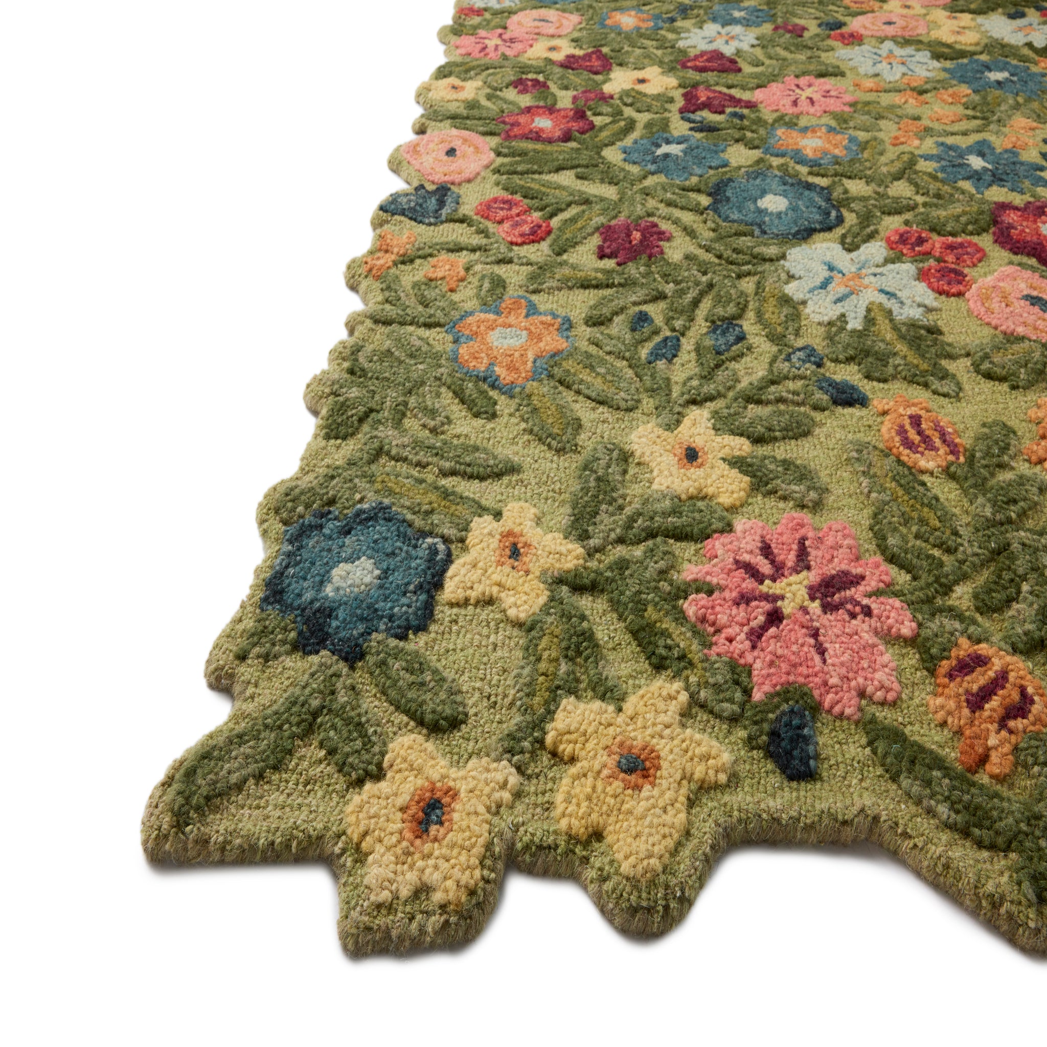 Rifle Paper Co. x Loloi Edith Rug in Green-Multi-3