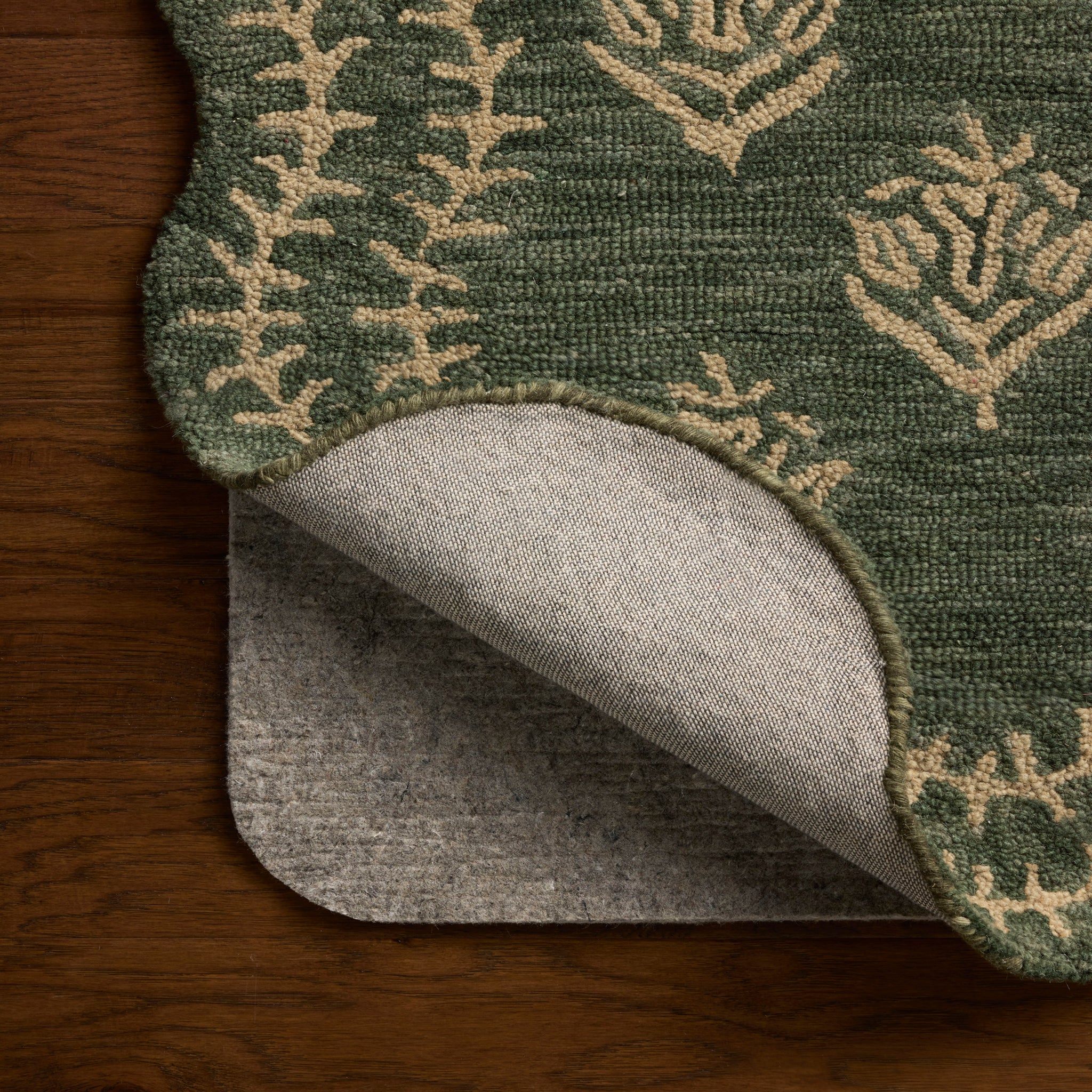 Rifle Paper Co. x Loloi Lisette Rug in Forest-Oatmeal-6