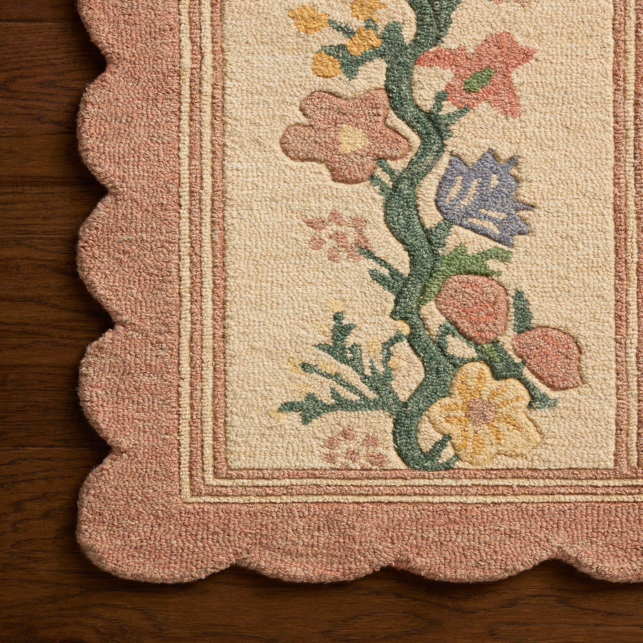 Rifle Paper Co. x Loloi Thistle Rug in Blush-Multi-4