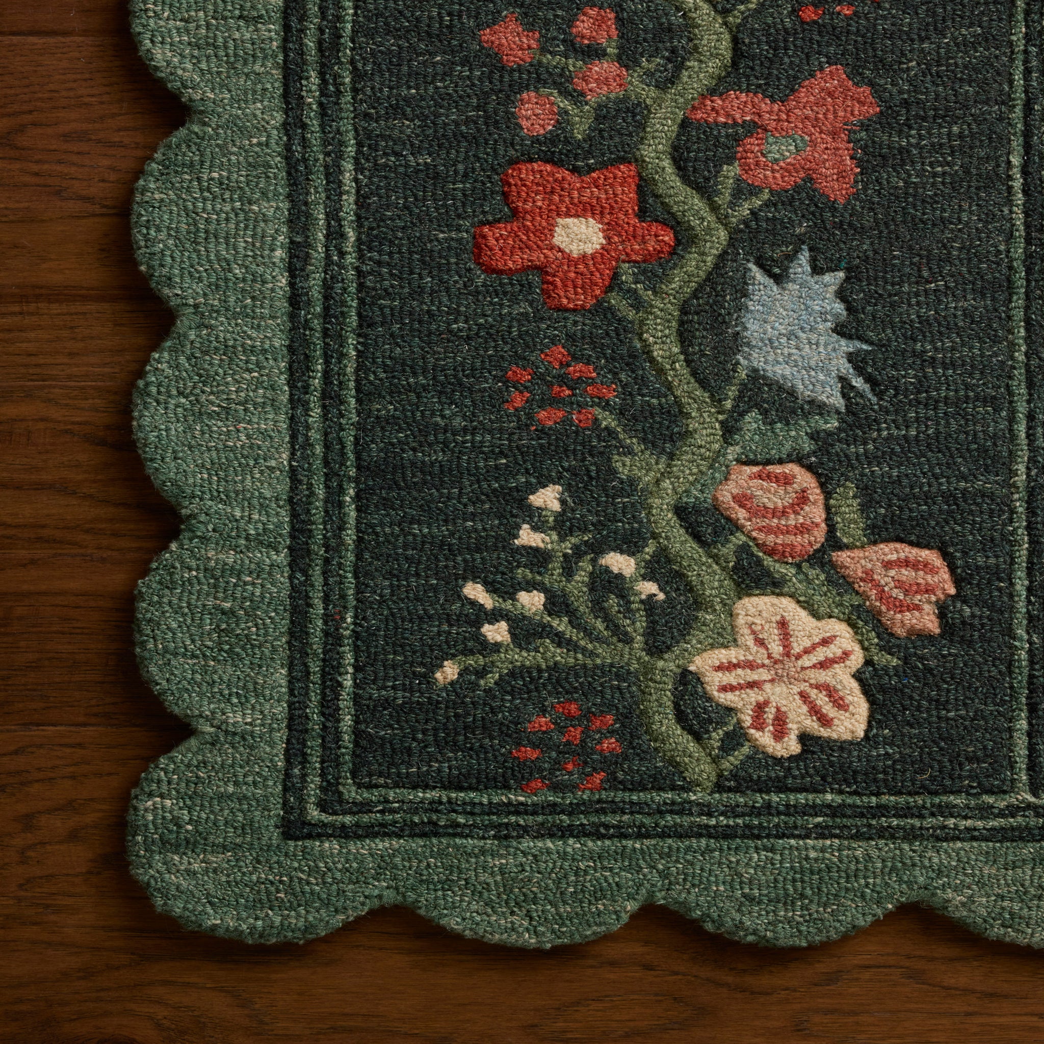 Rifle Paper Co. x Loloi Thistle Rug in Forest-Multi-5