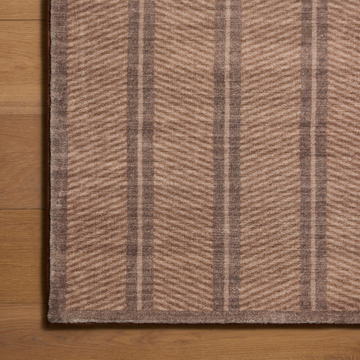 Chris Loves Julia x Loloi Bobby Rug in Camel-Plum-7