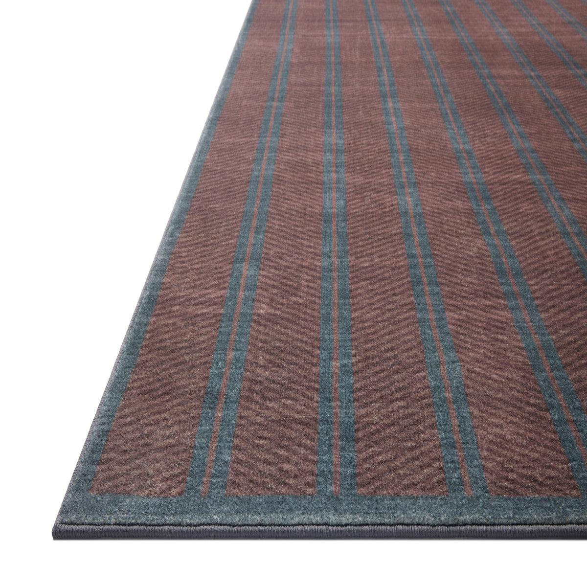Chris Loves Julia x Loloi Bobby Rug in Merlot-Denim-4
