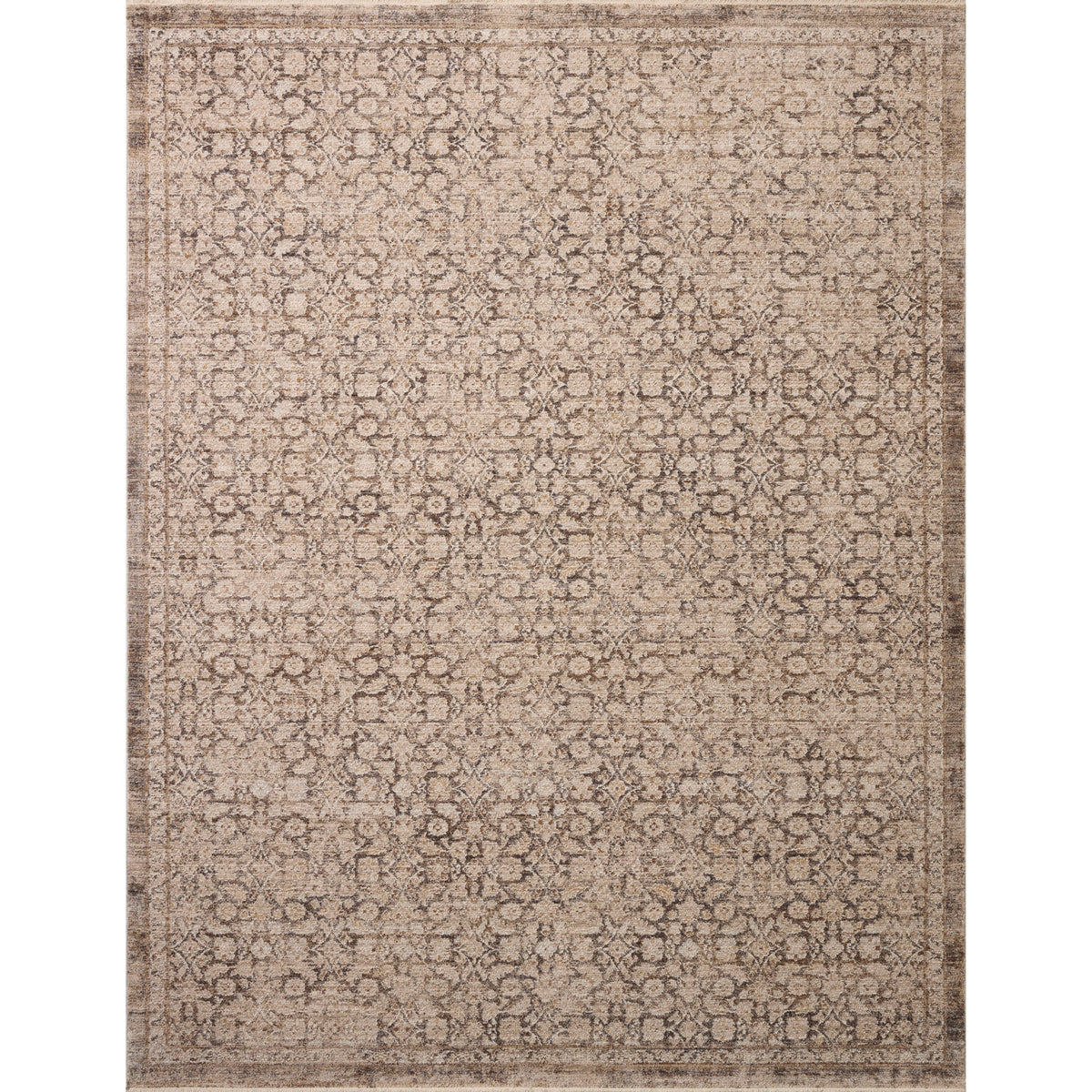 Chris Loves Julia x Loloi Doris Rug in Mushroom-Natural-1