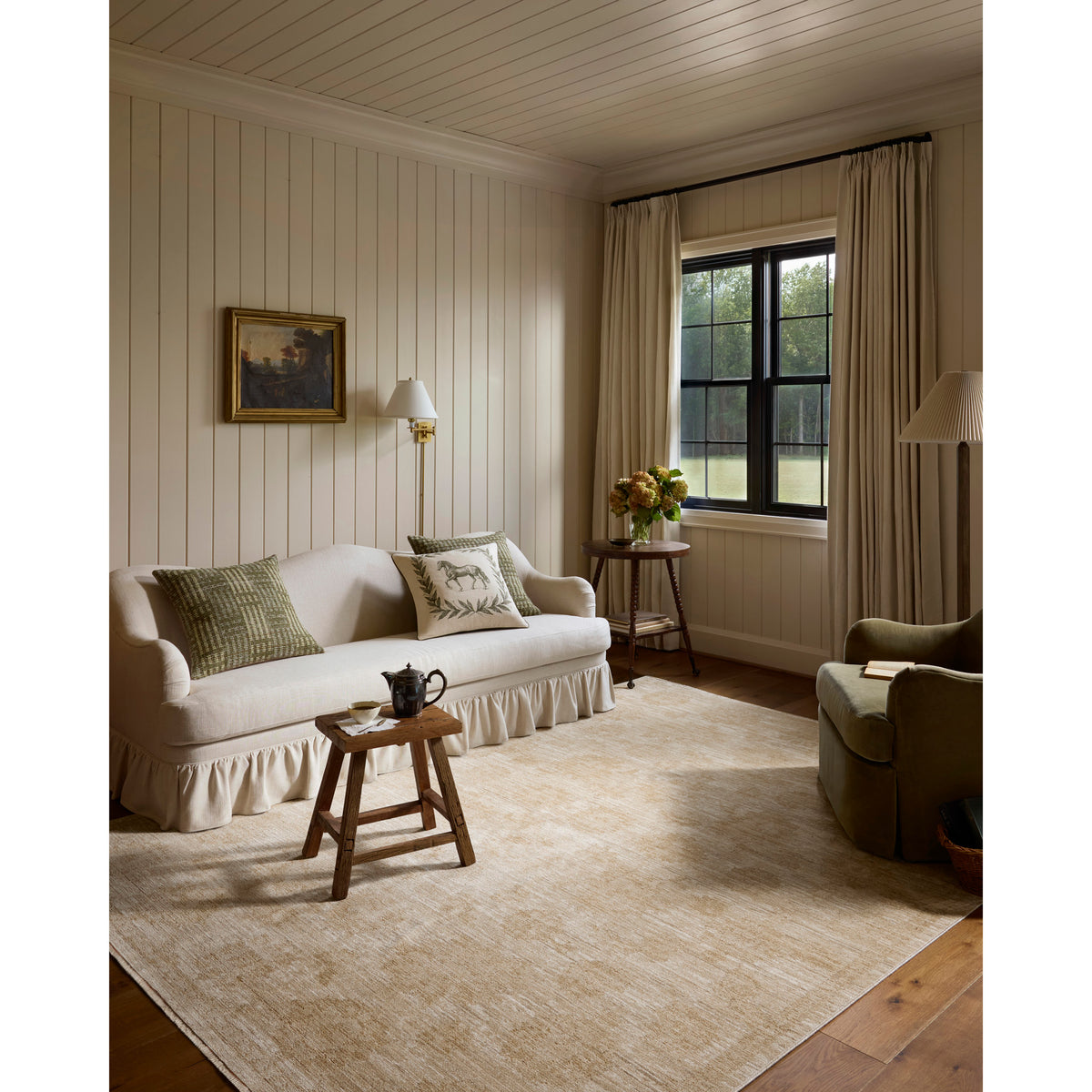 Chris Loves Julia x Loloi Miriam Rug in Beige-Sand-2